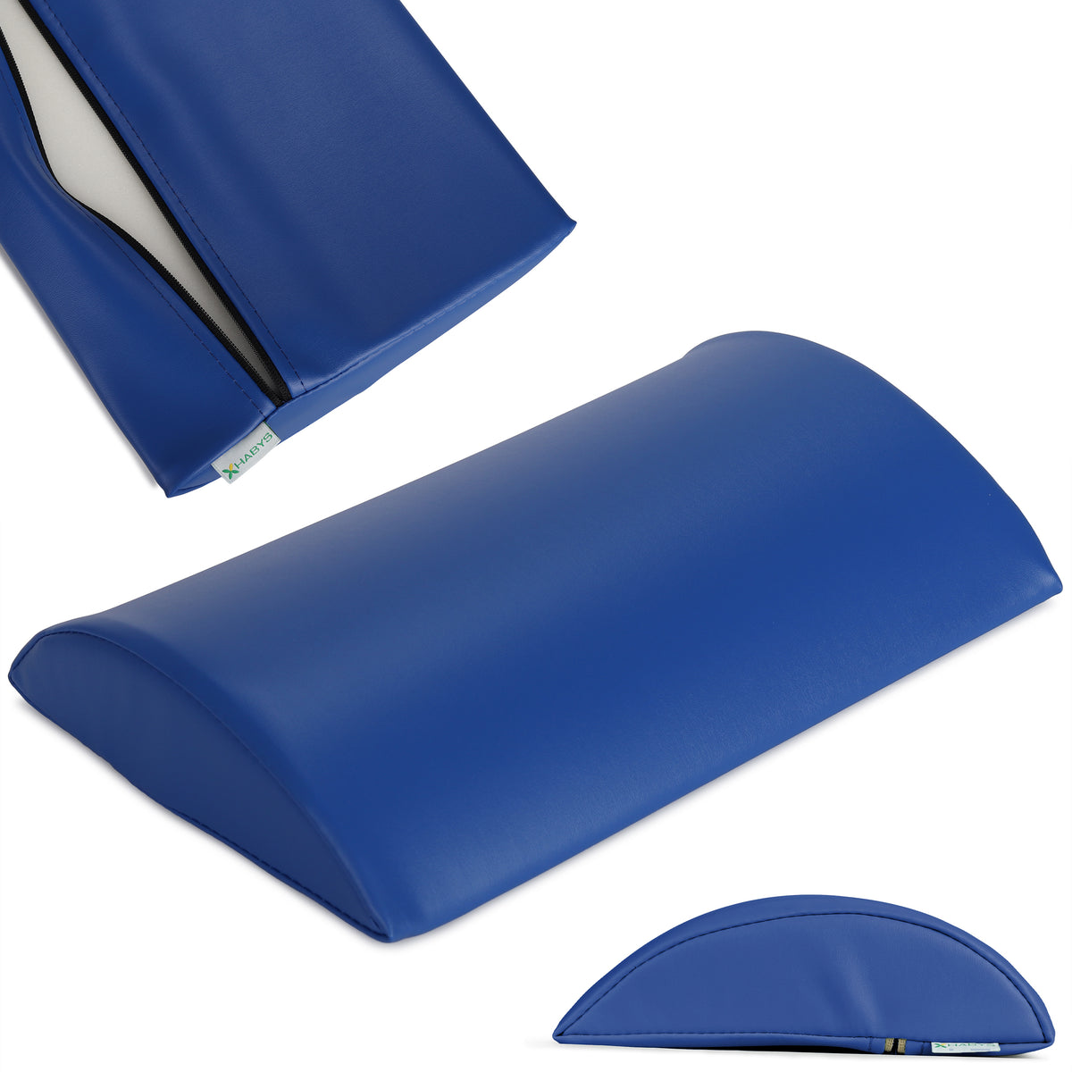Lenden halfronde rol voor massage | 40x25x7 cm | Vinyl Flex bekleding