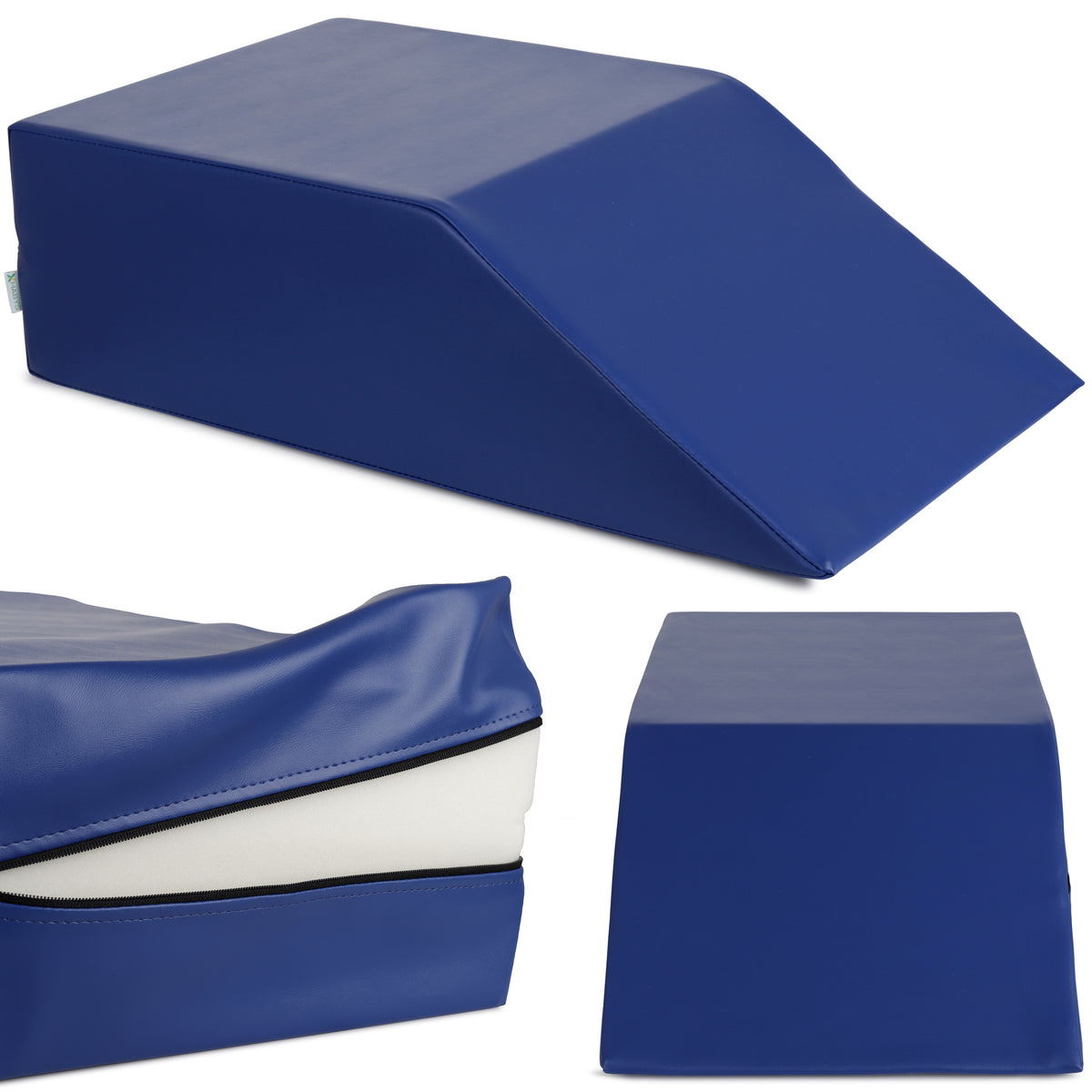Positioneringswig voor de onderste ledematen tijdens de buikmassage | 70/40x40x20 | Vinyl Flex Bekleding