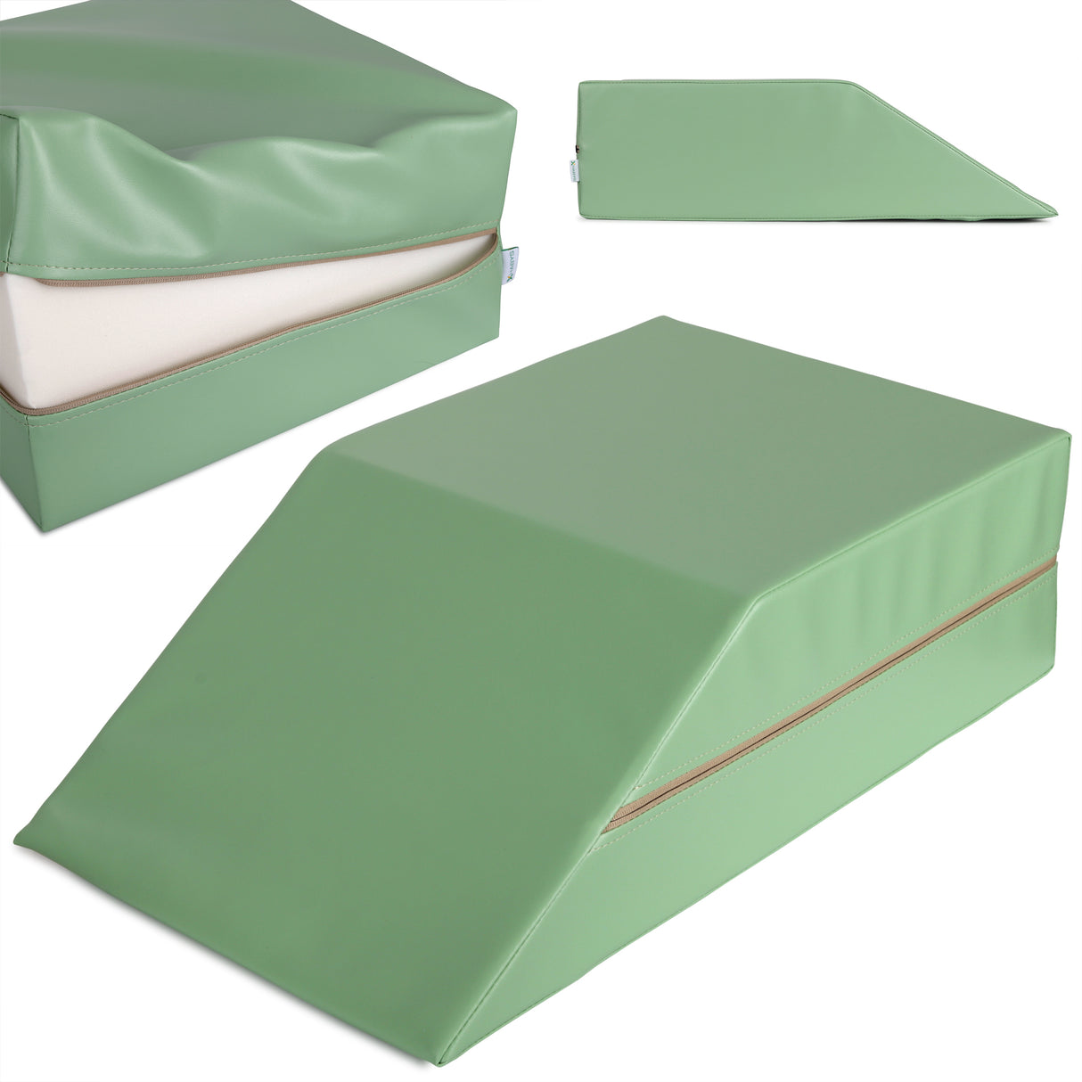 Positioneringswig voor de onderste ledematen tijdens de buikmassage | 70/40x40x20 | Vinyl Flex Bekleding