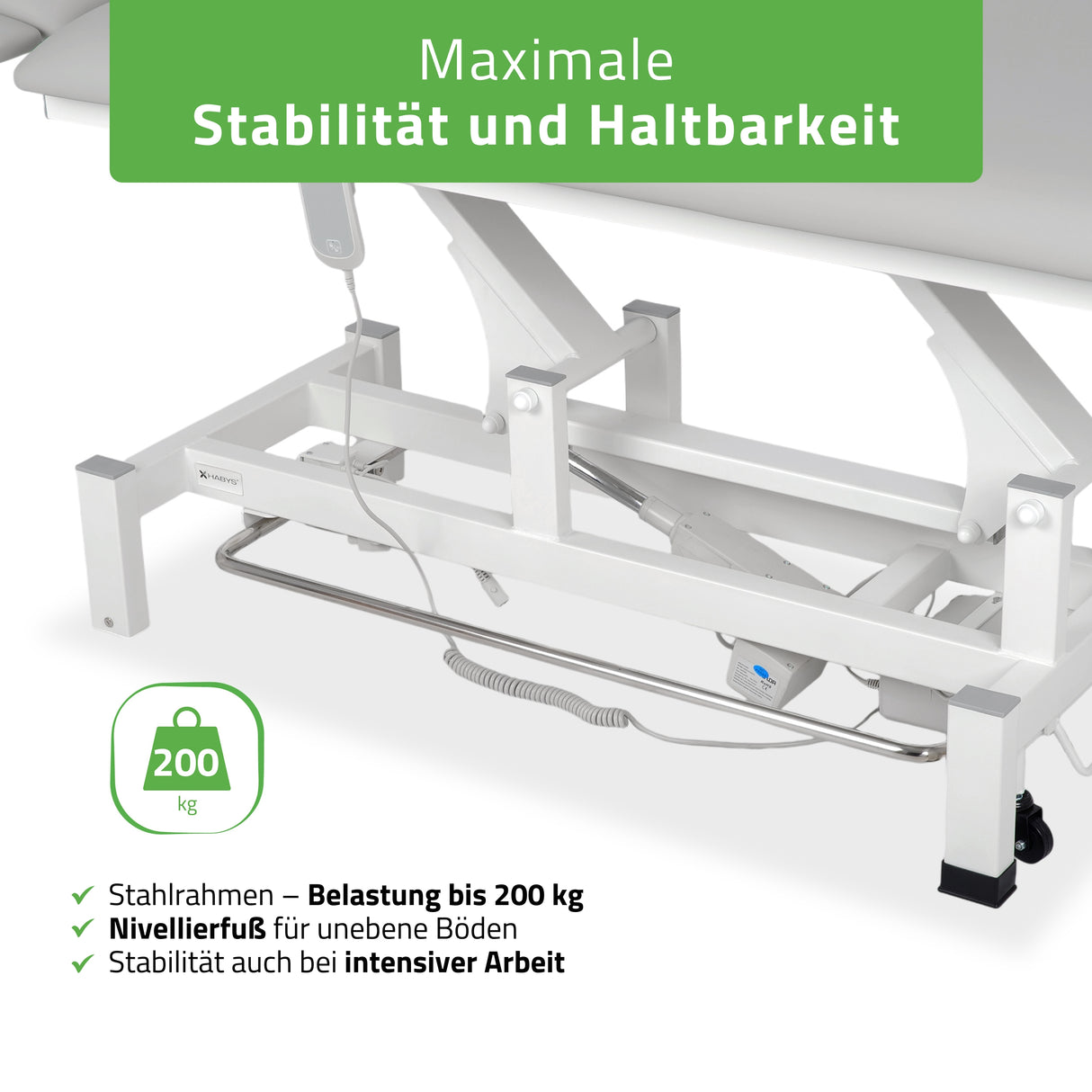 Massageliege Elektrisch Fortis 5 Ergo | 5-Segmente | Handfernbedienung Steuerrahmen