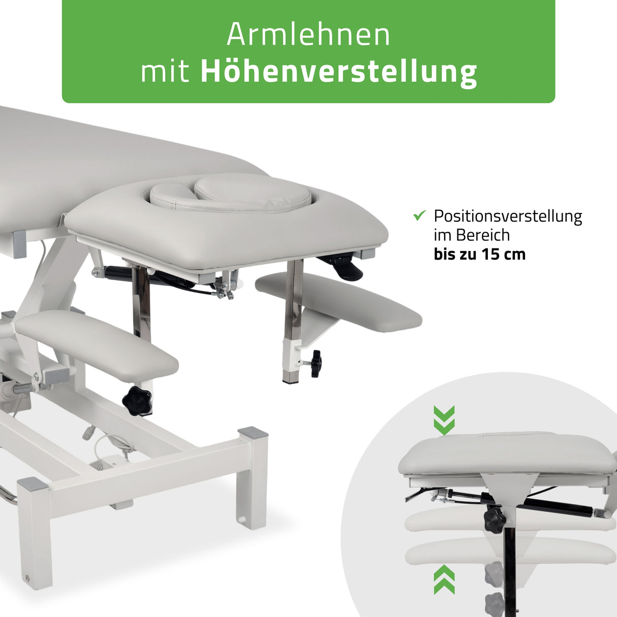 Massageliege Elektrisch Fortis 5 Ergo | 5-Segmente | Handfernbedienung Steuerrahmen