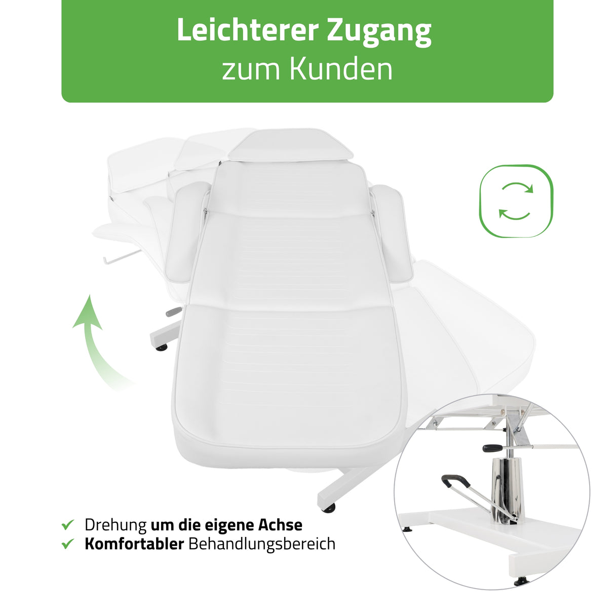 Habys Kosmetikliege Alora Hydraulisch | Massageliege