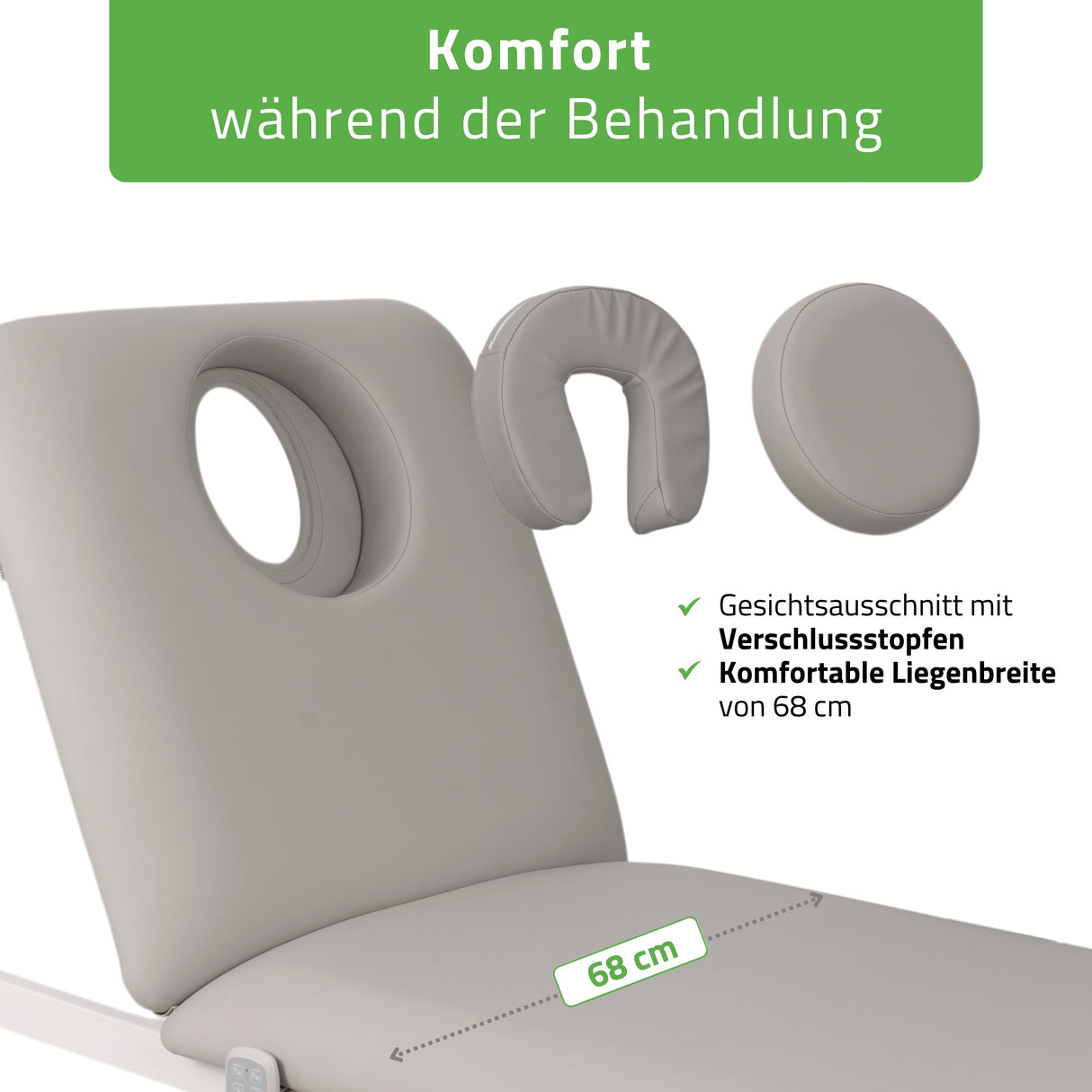 Kosmetikliege Elektrisch mit Heizung Camilla Ergo 2