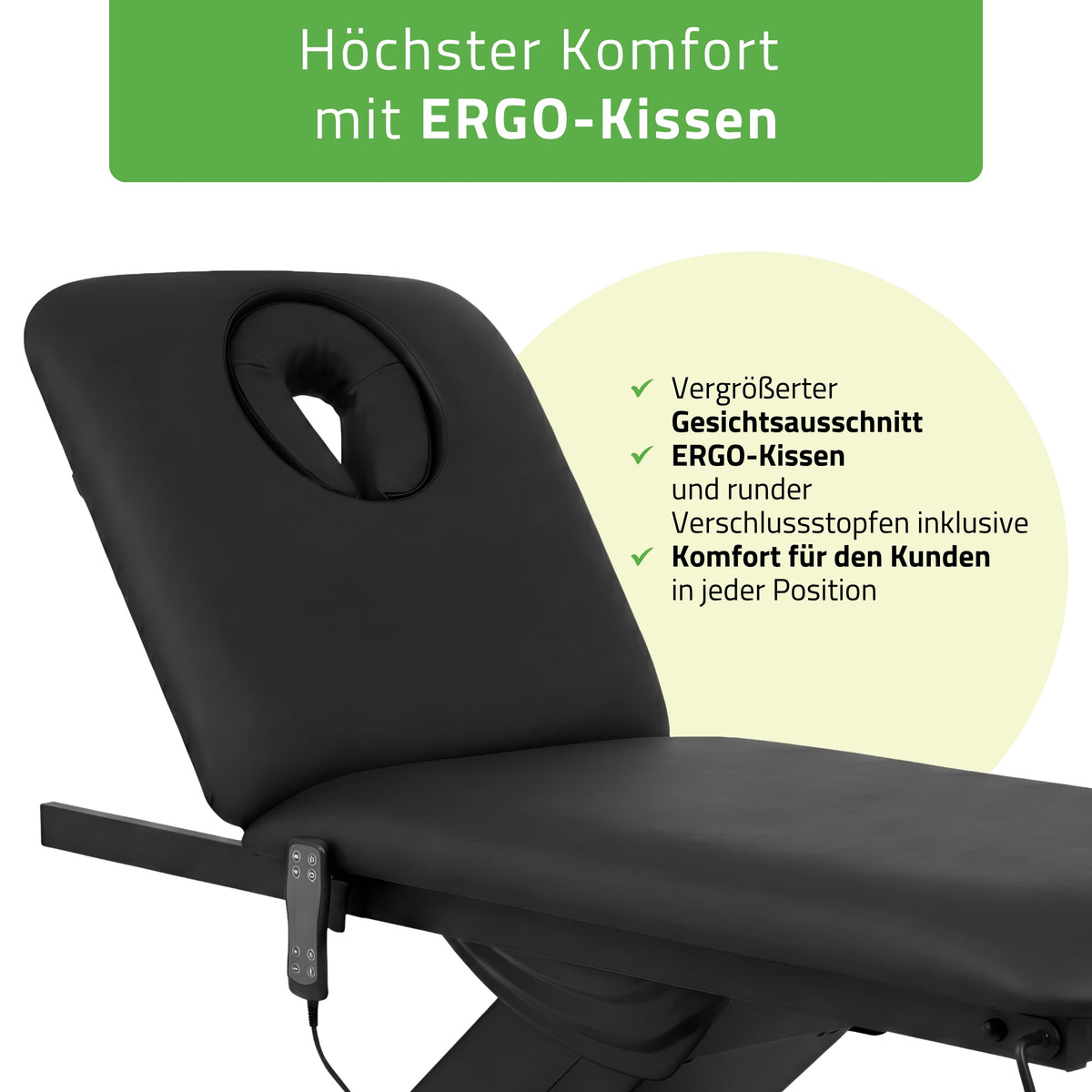 Kosmetikliege Elektrisch mit Heizung Camilla Ergo 2