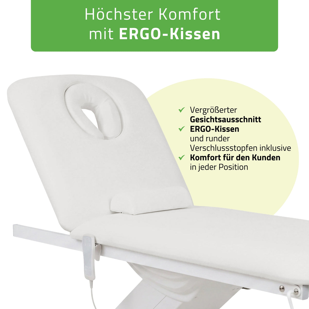 Kosmetikliege Elektrisch mit Heizung Camilla Ergo 2