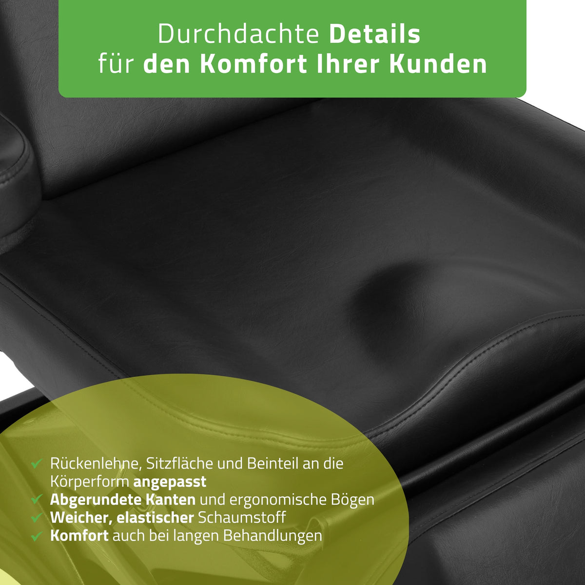 Kosmetikliege Elektrisch | Elara PRO 4 | Kosmetiksessel mit elektrischer Verstellung | Handfernbedienung | 3 - Motoren