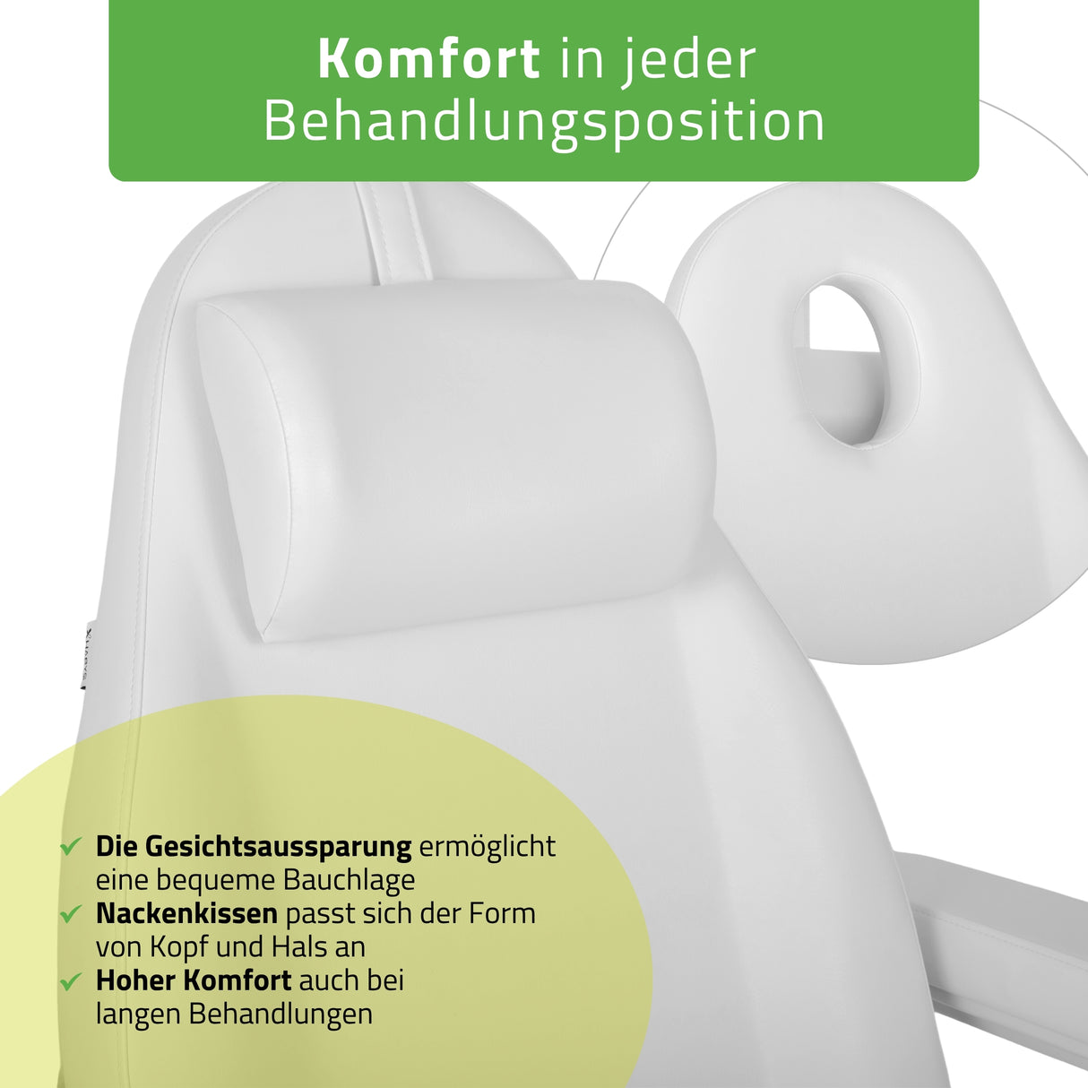 Kosmetikliege Elektrisch | Elara PRO 4 | Kosmetiksessel mit elektrischer Verstellung | Handfernbedienung | 3 - Motoren
