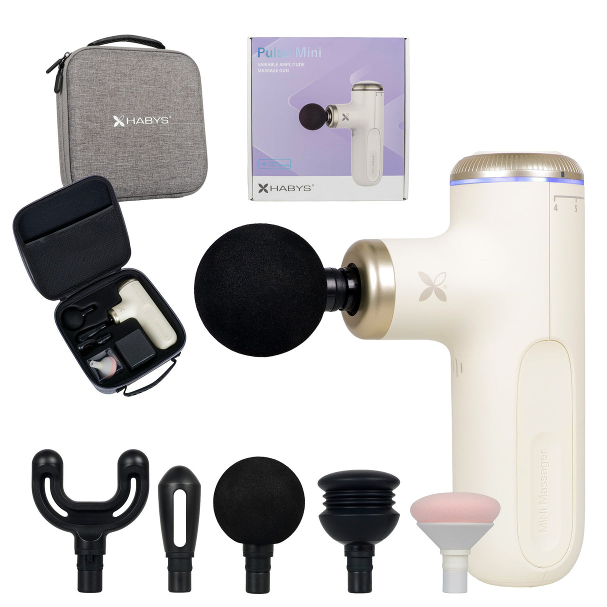 Habys Massagepistole Pulse Mini | Massage Gun | Vibrationsmassagegerät
