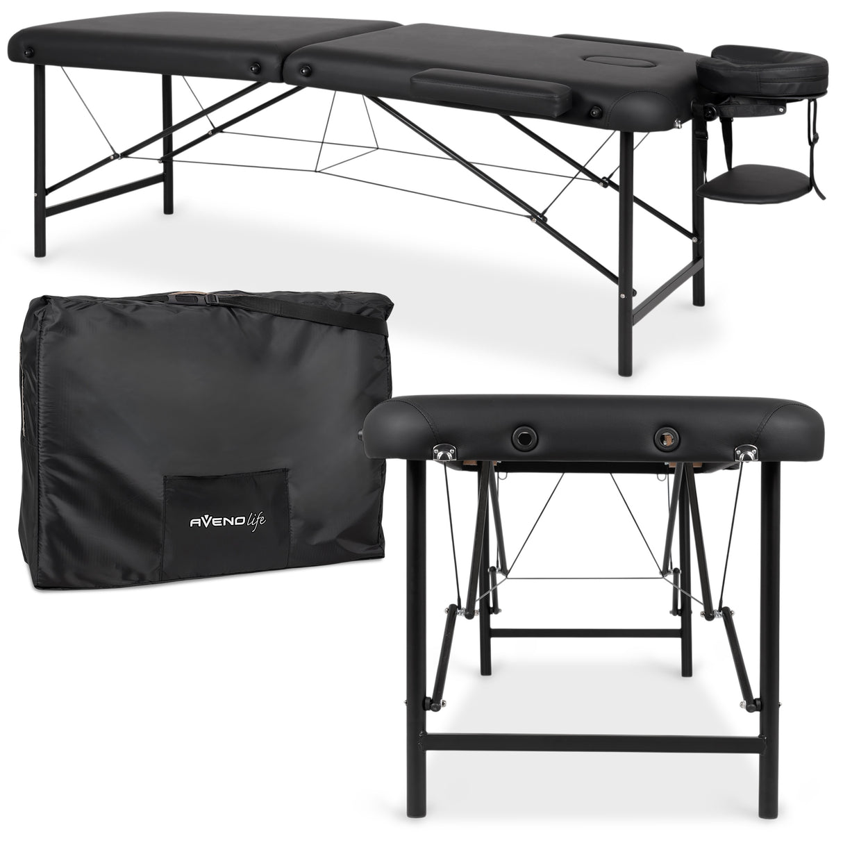 Massageliege klappbar RICO | Schwarz