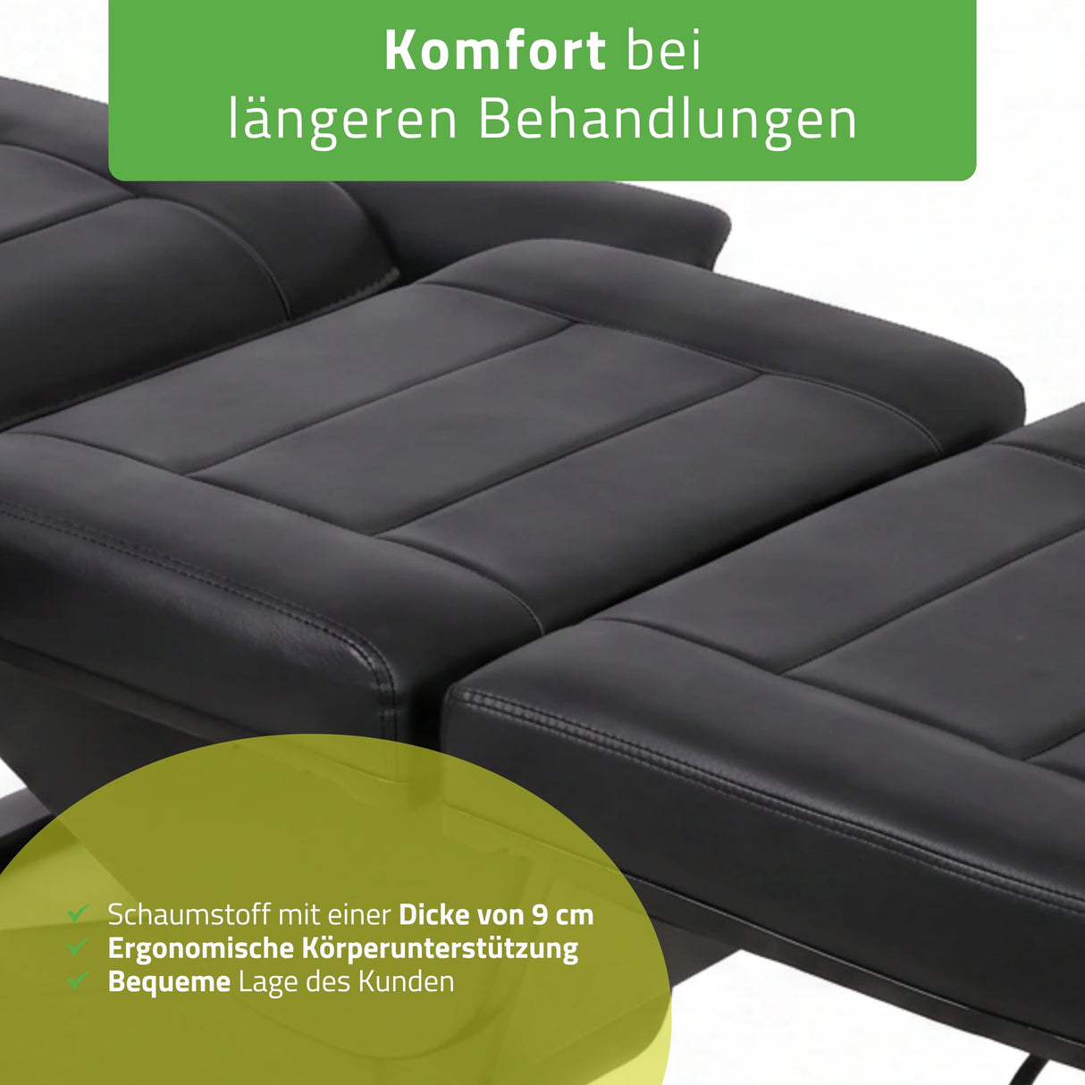 Kosmetikliege Elektrisch | Velora PRO 4 | Kosmetiksessel mit elektrischer Verstellung | Handfernbedienung | 4 - Motoren