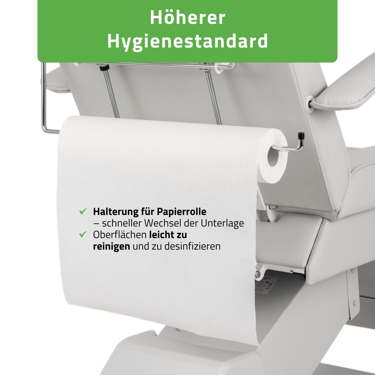 Kosmetikliege Elektrisch Laris | Kosmetiksessel mit elektrischer Verstellung | 1 Motor, Handfernbedienung