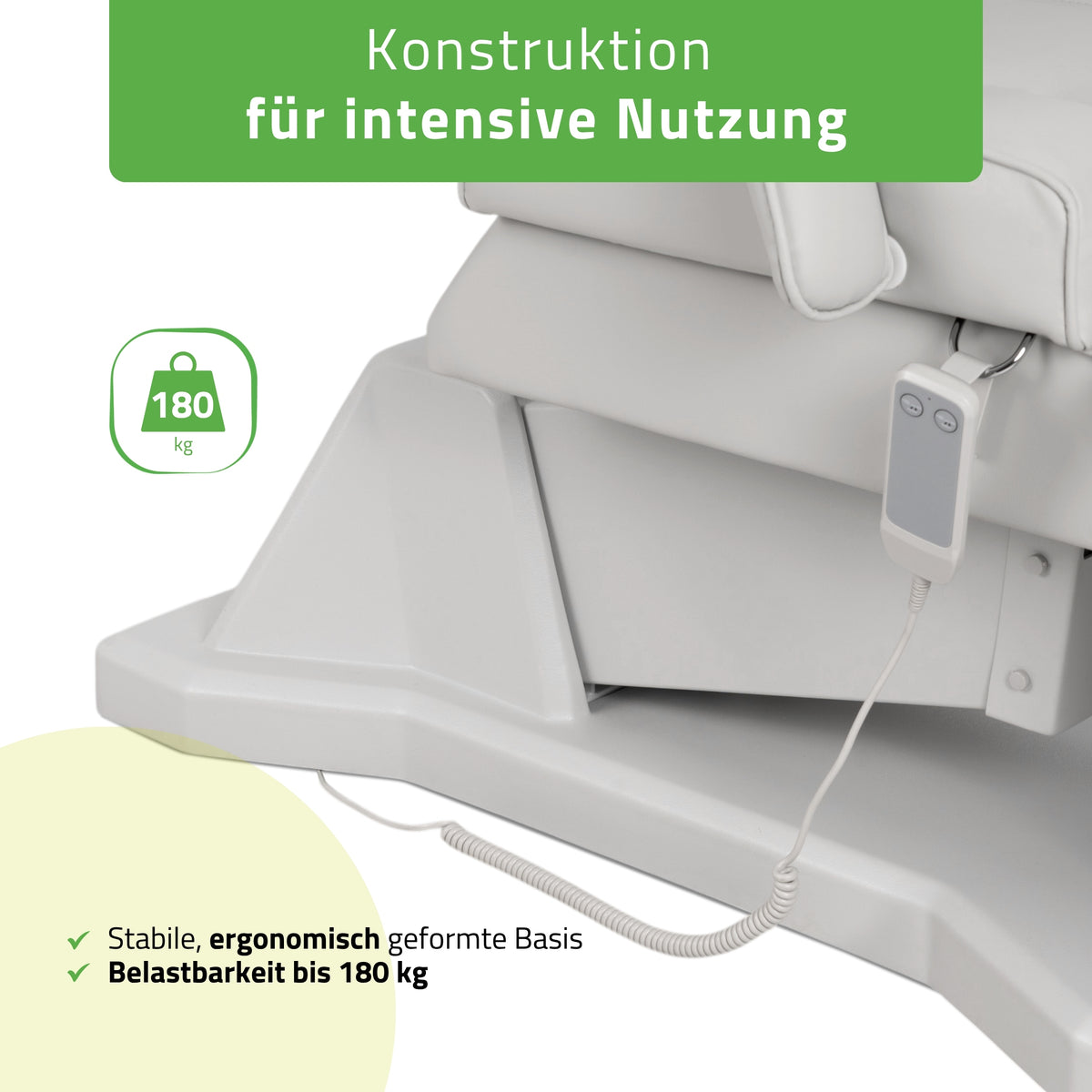 Kosmetikliege Elektrisch Laris | Kosmetiksessel mit elektrischer Verstellung | 1 Motor, Handfernbedienung