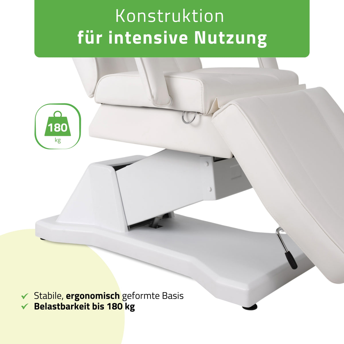 Kosmetikliege Elektrisch Laris | Kosmetiksessel mit elektrischer Verstellung | 1 Motor, Handfernbedienung