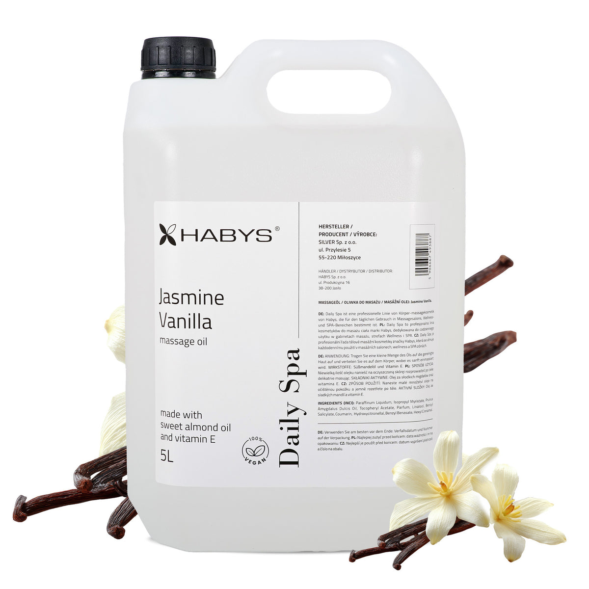 Massageöl Daily Spa | Jasmine Vanilla | HABYS