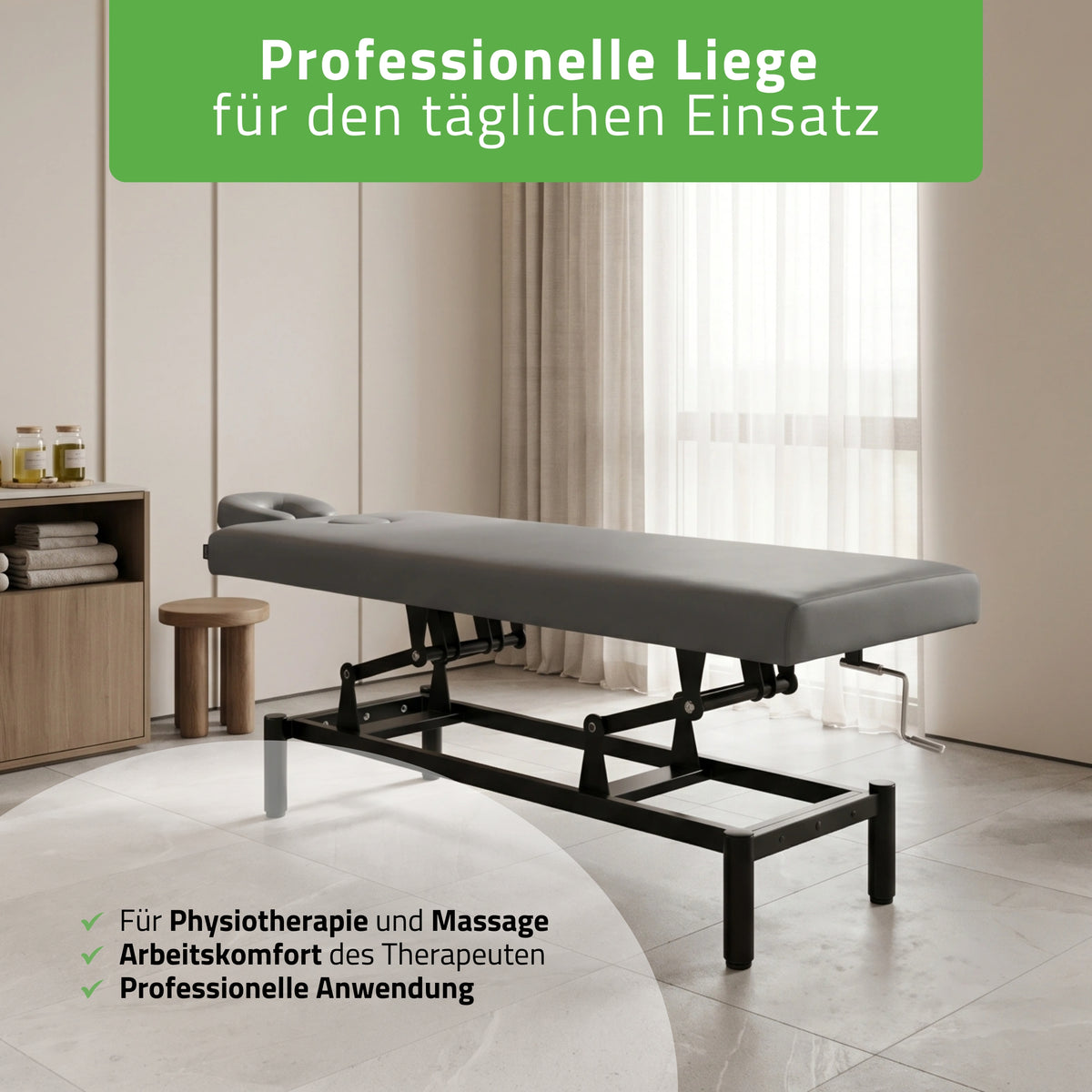 Stationäre Massageliege Vigo 1 | mit Kurbelverstellung