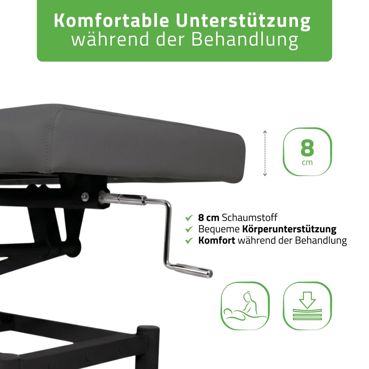 Stationäre Massageliege Vigo 1 | mit Kurbelverstellung