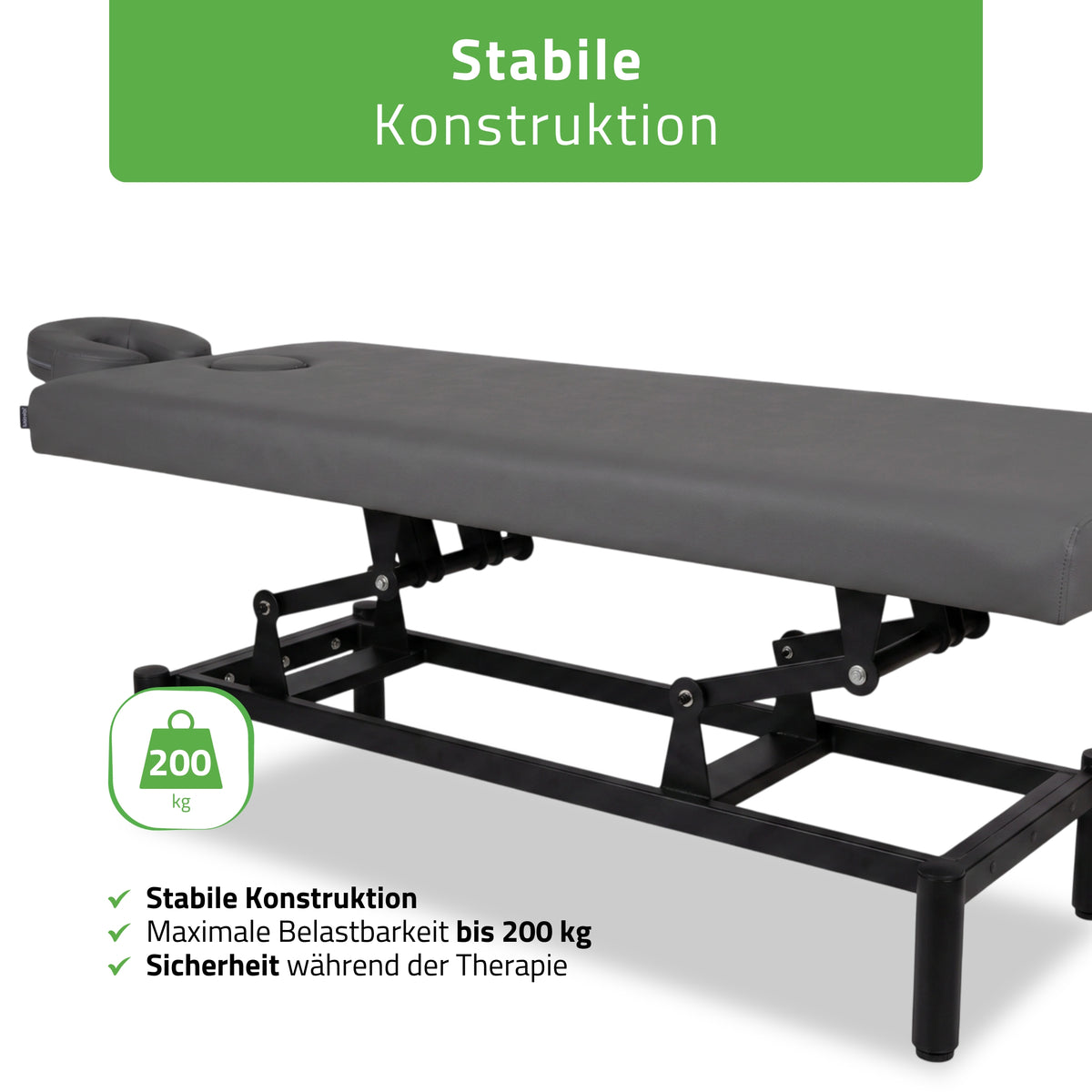 Stationäre Massageliege Vigo 1 | mit Kurbelverstellung