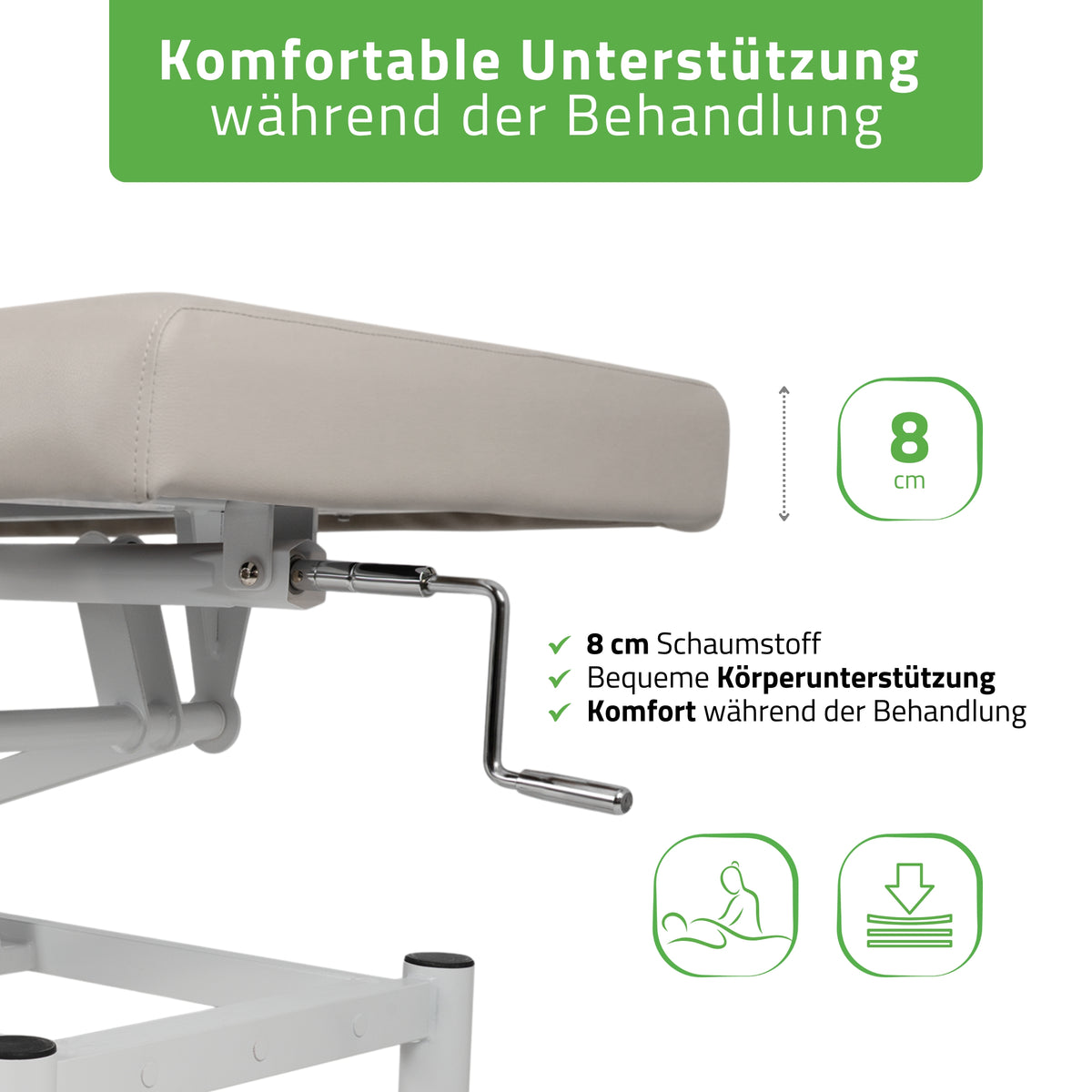 Stationäre Massageliege Vigo 1 | mit Kurbelverstellung