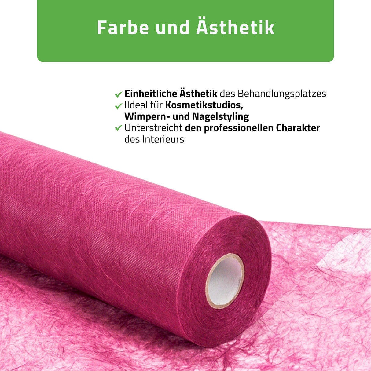 Vliesstoff-Unterlage auf Rolle | Rosa