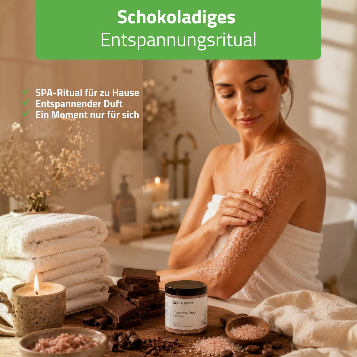 Habys Daily Spa Chocolate Dream Zuckerpeeling | 250 ml