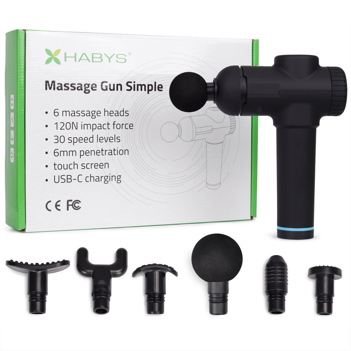 Habys Massagepistole Simple | Massage Gun, Vibrationsmassagegerät