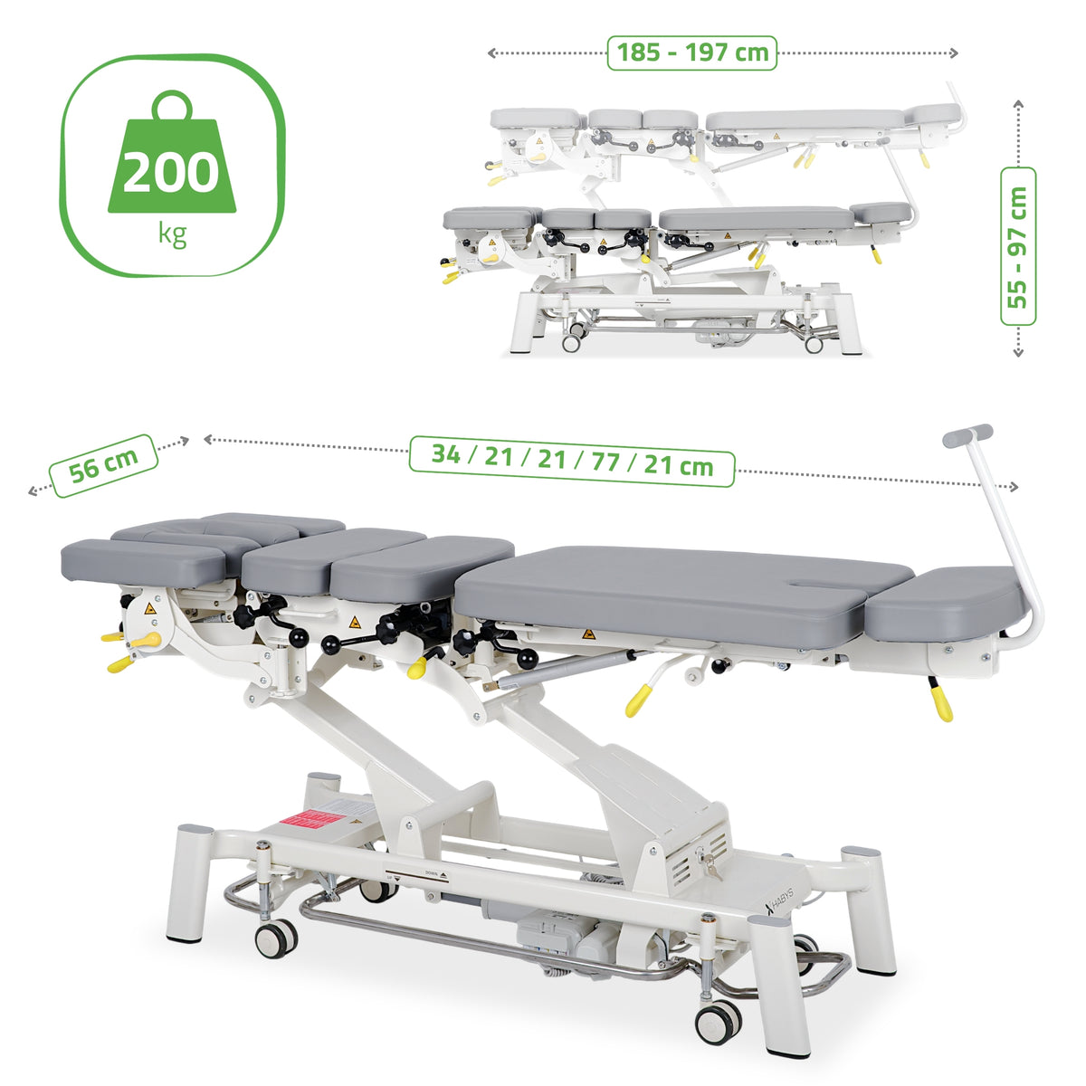 Chiropraktikerliege Elektrisch Therapieliegen Evero Upright Chiro Z7 | Steuerrahmen