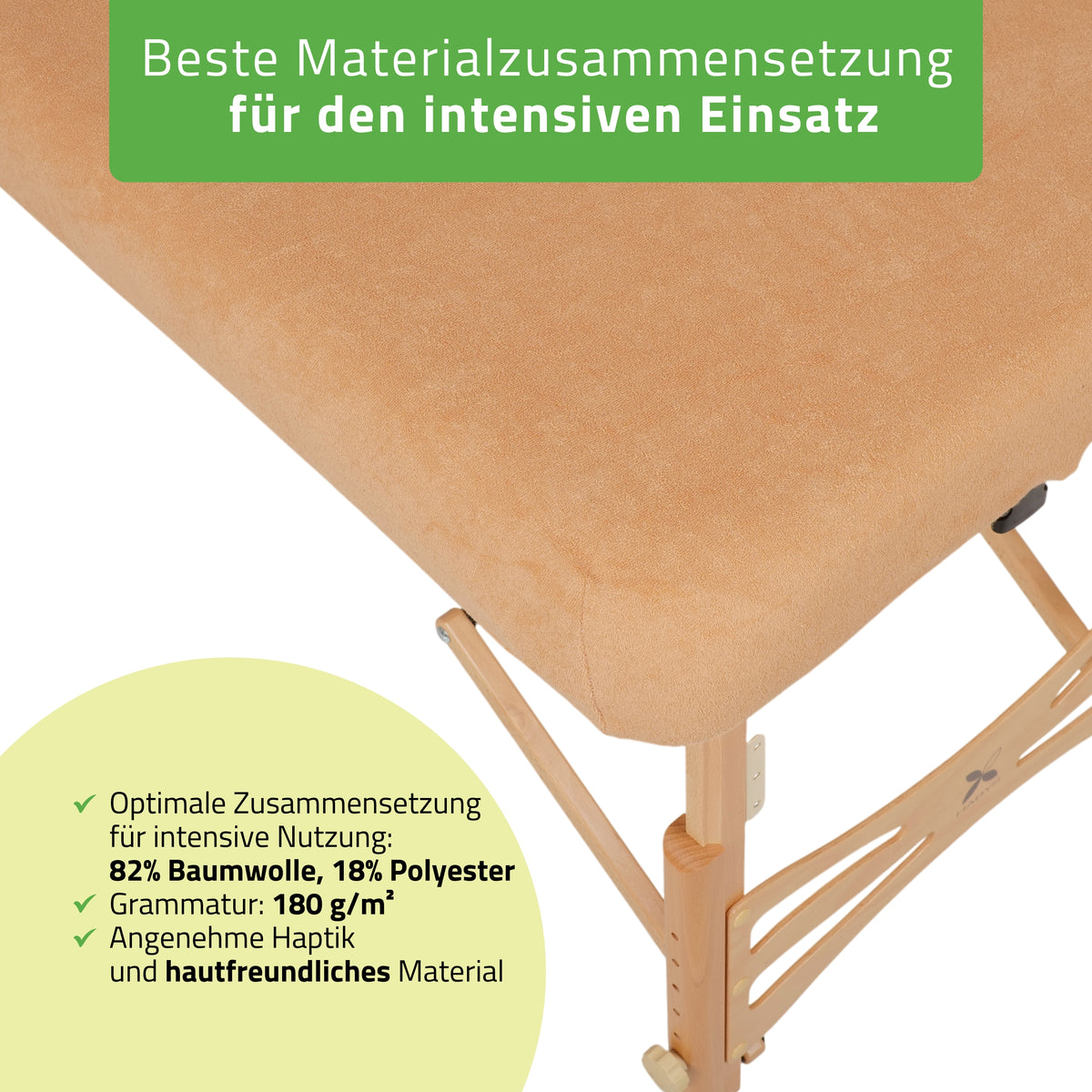 Frottee Bezug für klappbare Massageliegen | 1-teilig | 70-75/180-185 cm