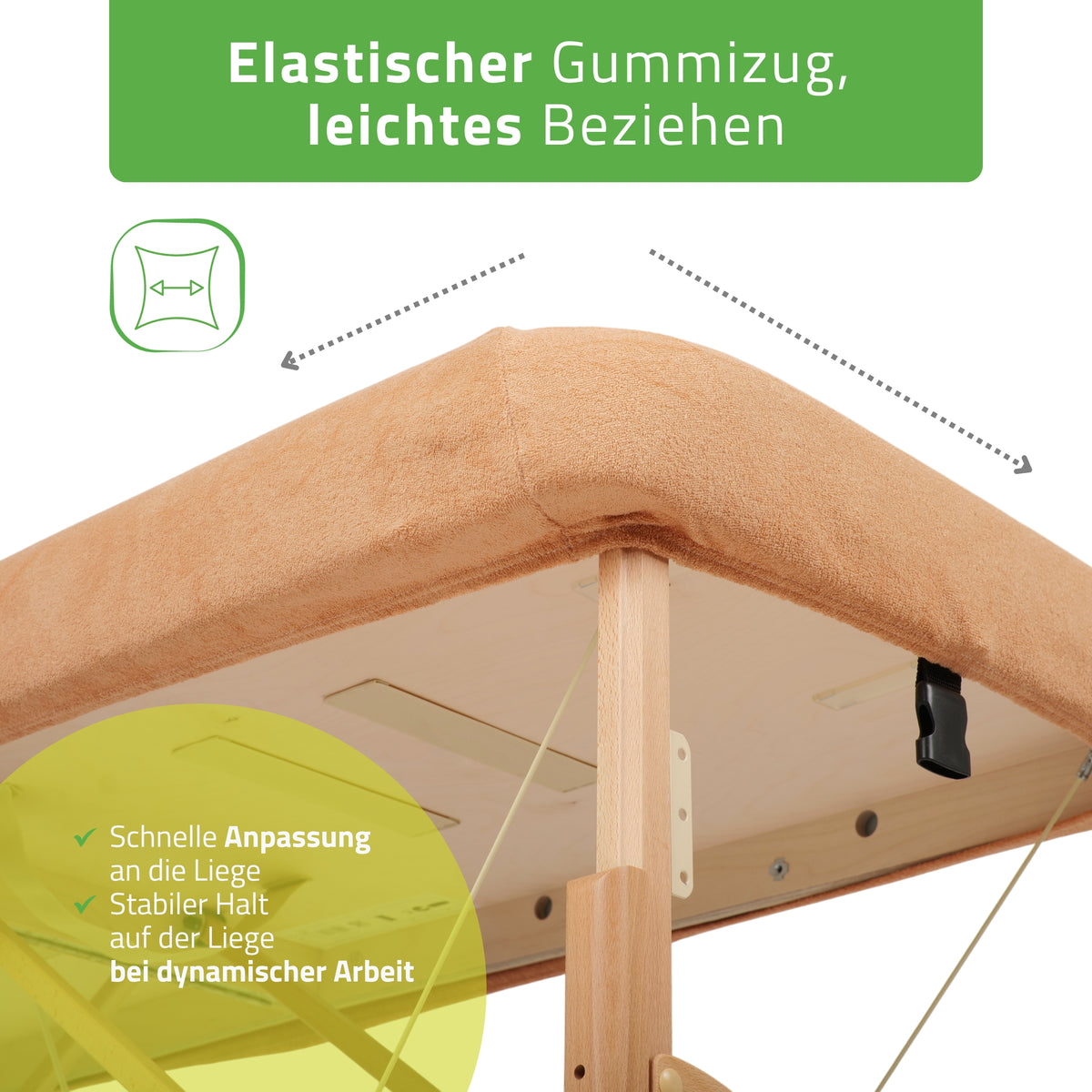 Frottee Bezug für klappbare Massageliegen | 1-teilig | 70-75/180-185 cm