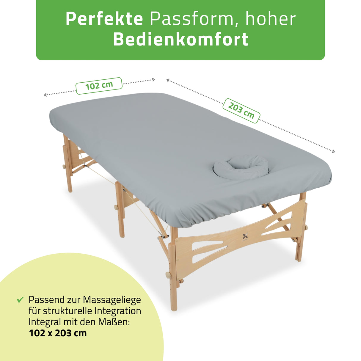 Ölresistenter Bezug für Massageliege Integral | mit Gummizug & 3 Spannern | C460