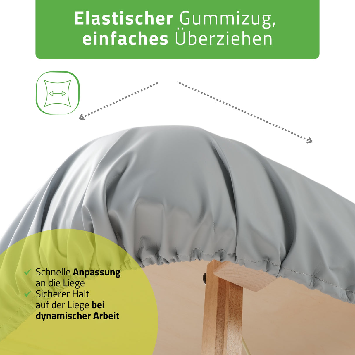 Ölresistenter Bezug für Massageliege Integral | mit Gummizug & 3 Spannern | C460