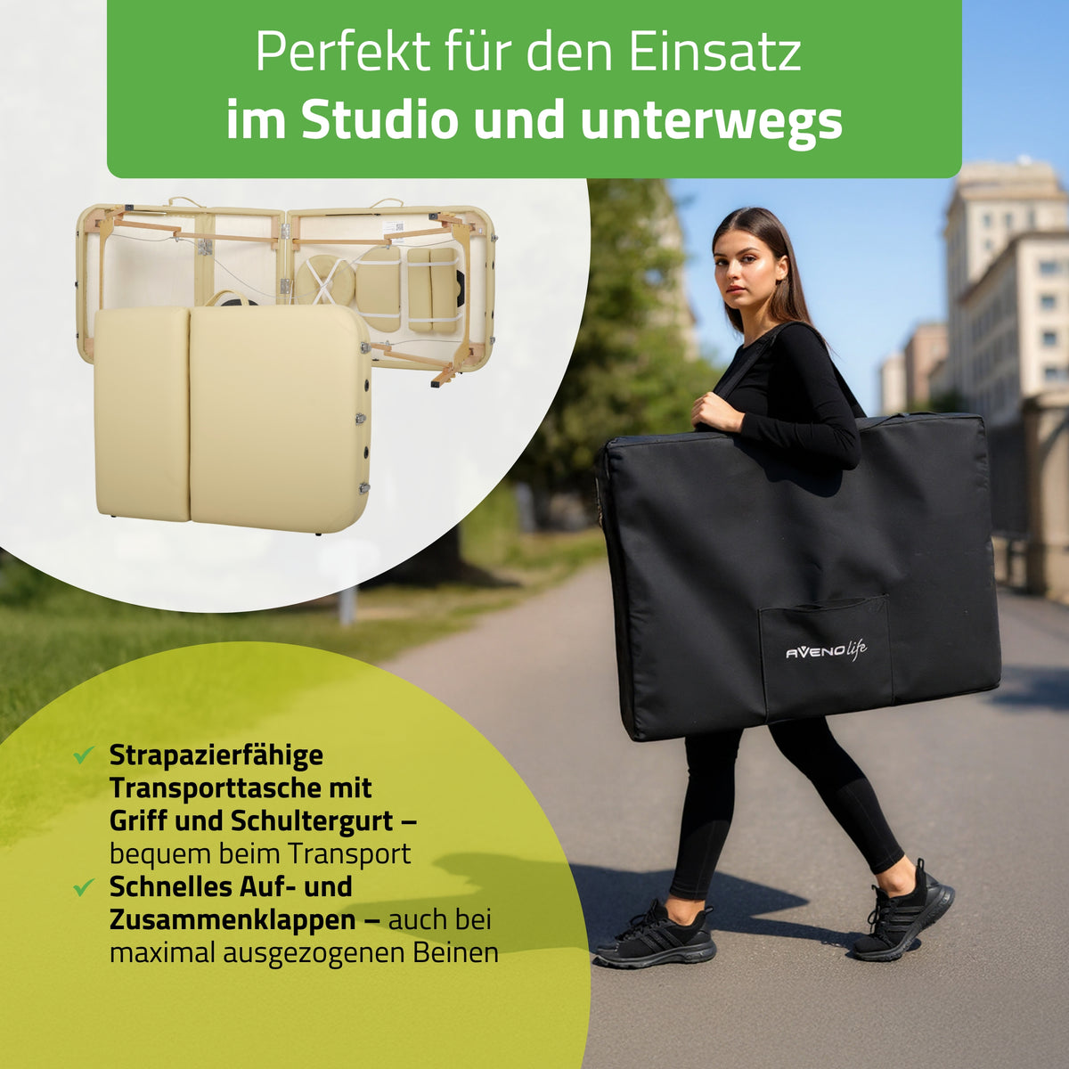 Massageliege Klappbar Bianca | Kosmetikliege