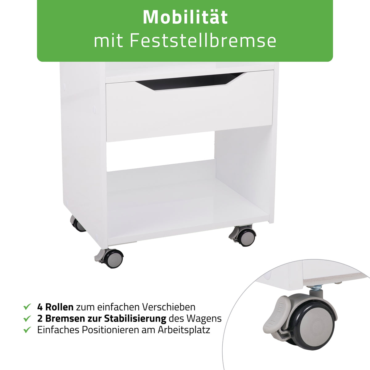 Habys Kosmetiktisch Ario | Weiß