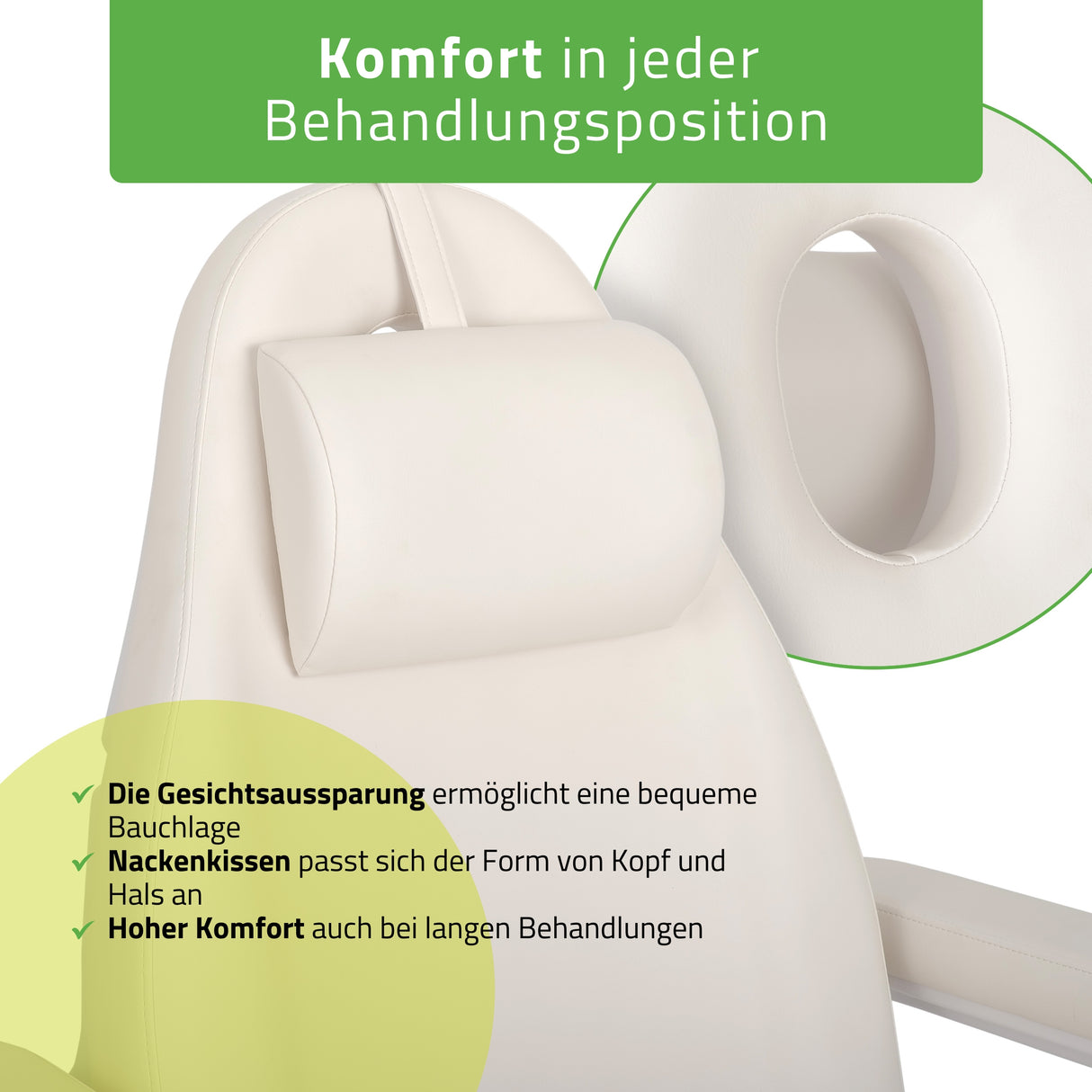 Kosmetikliege Elektrisch | Elara PRO 6P | Kosmetiksessel mit elektrischer Verstellung | Handfernbedienung | 2 - Motoren
