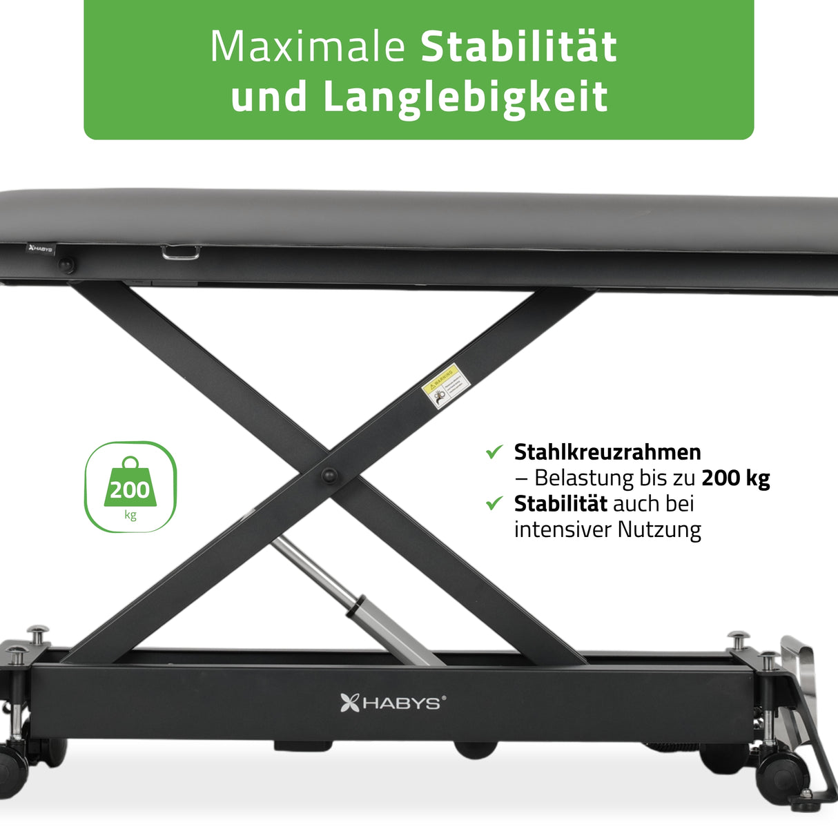 Therapieliege Elektrisch Evero Cross X4 Ergo | 4-Segmente | Handfernbedienung | Grau-Schwarz