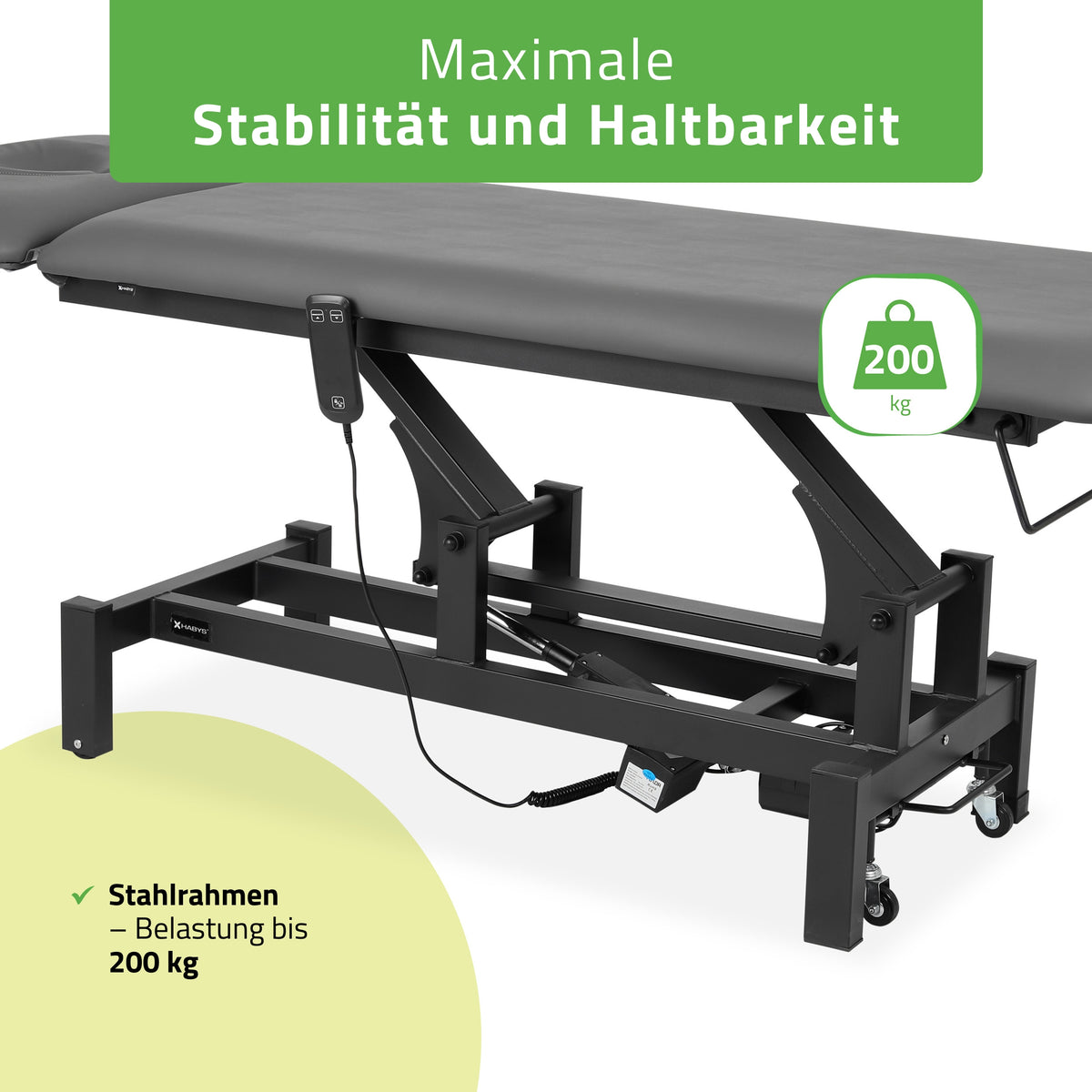 Massageliege Elektrisch Fortis 2 Ergo | 2-Segmente | Handfernbedienung