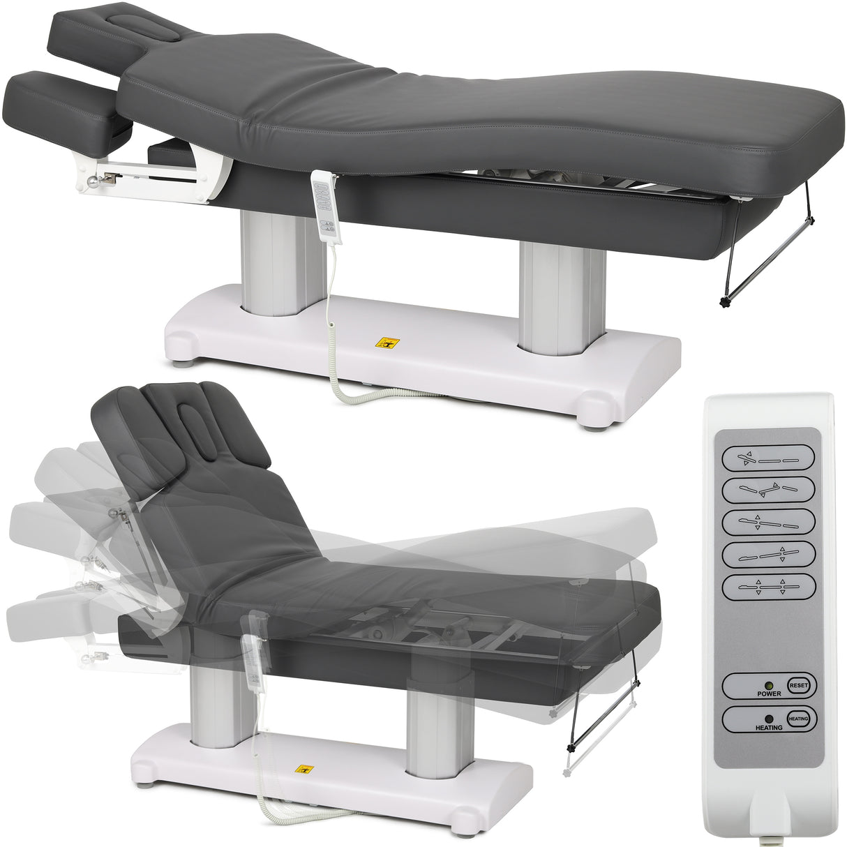 Massageliege Elektrisch mit Heizung Gemini Flex | Handfernbedienung | 4 - Motoren