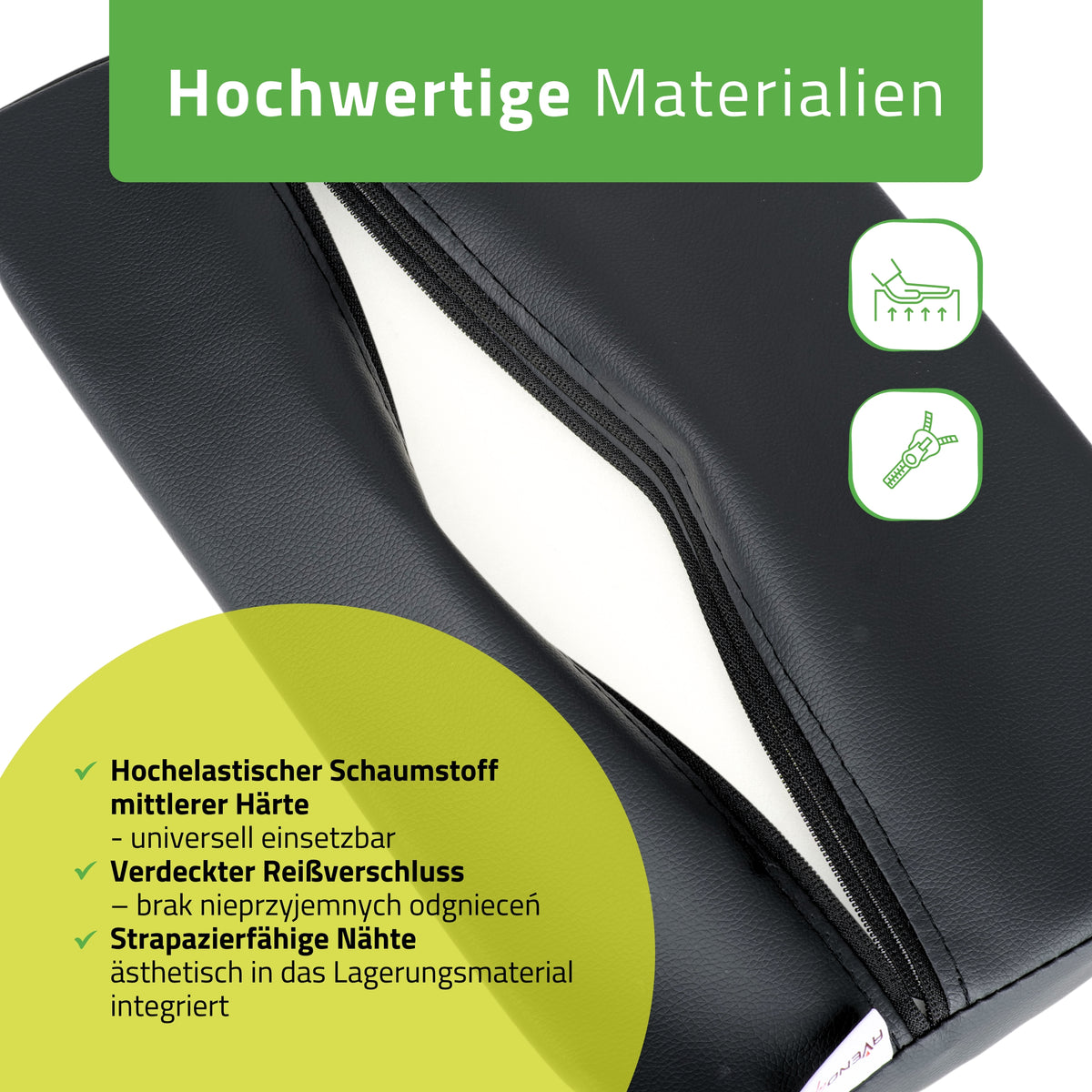 Lendenkussen Halve Rol 40x25x5 | Comfy Base