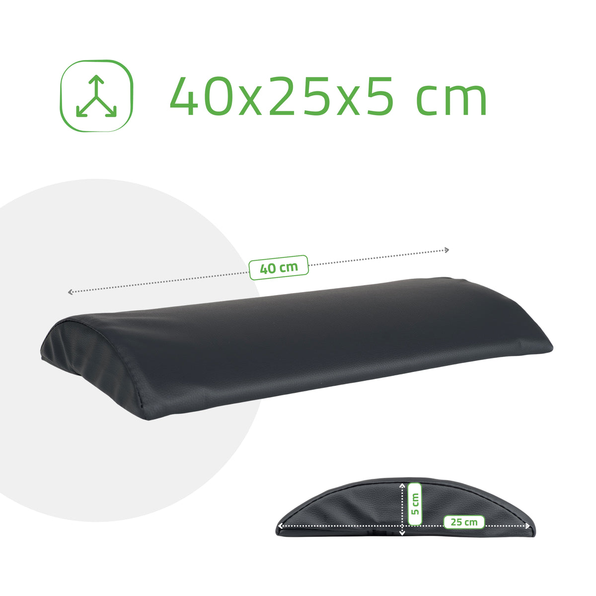 Lendenkussen Halve Rol 40x25x5 | Comfy Base
