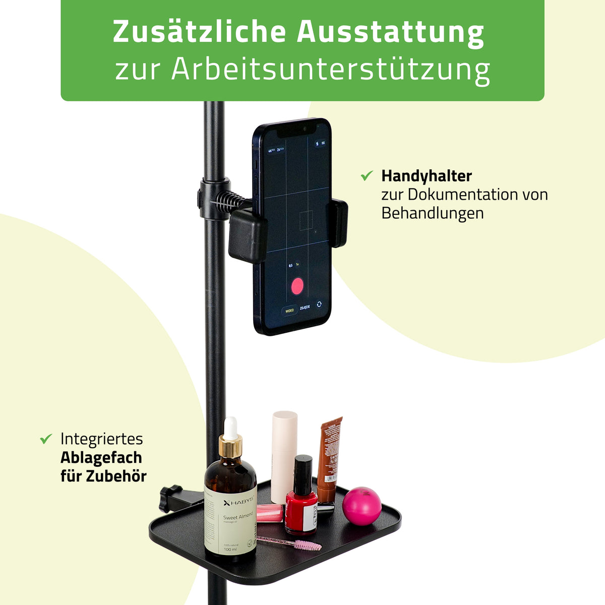 Habys VENA LED-Kosmetiklampe | 45W | für Wimpern-, Augenbrauenstyling und Permanent Make-up