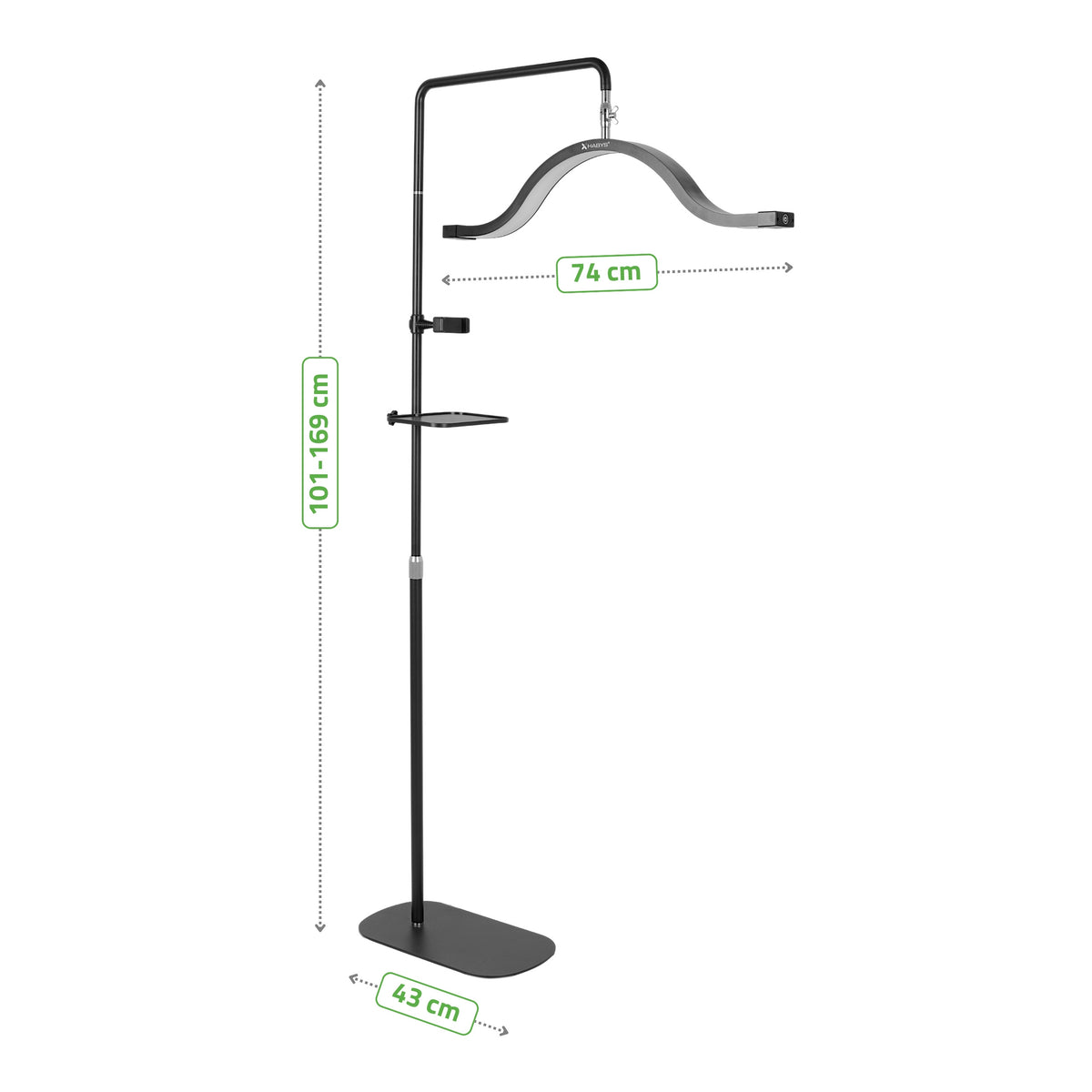 Habys VENA LED-Kosmetiklampe | 45W | für Wimpern-, Augenbrauenstyling und Permanent Make-up