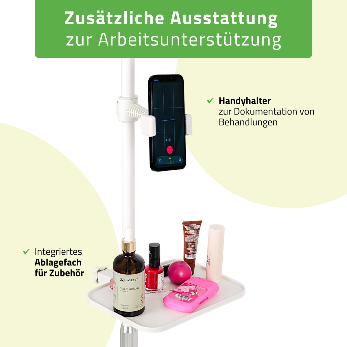 Habys VENA LED-Kosmetiklampe | 45W | für Wimpern-, Augenbrauenstyling und Permanent Make-up