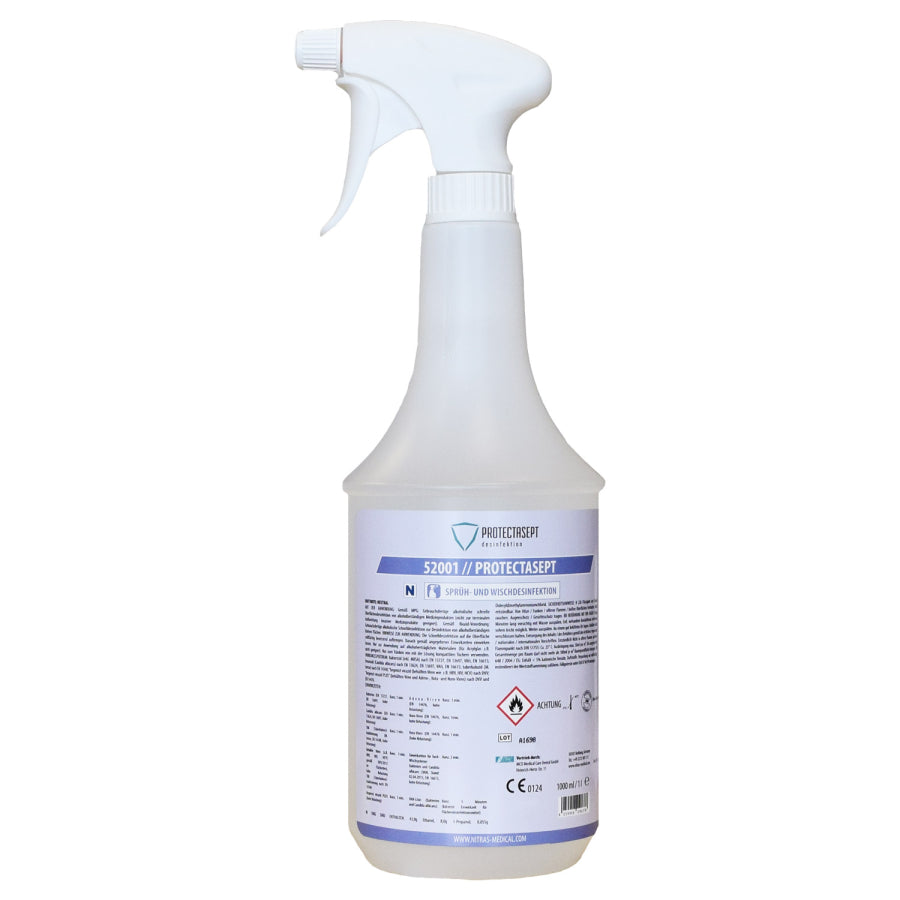Nitras Protectasept Spray- en Wismiddel Desinfectie Neutraal 1 Liter