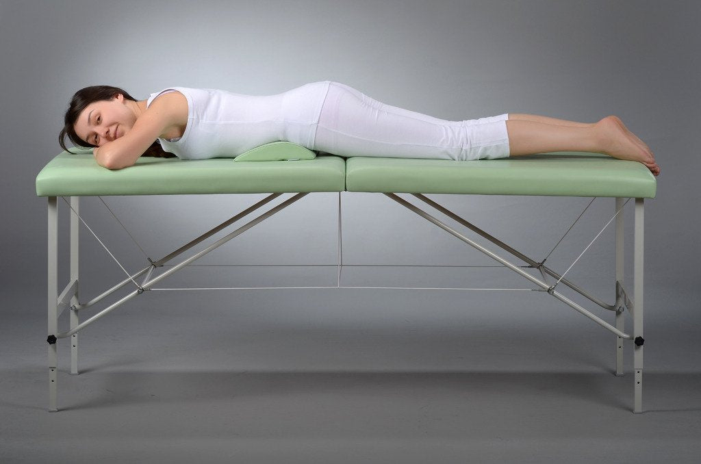 Lenden halfronde rol voor massage | 40x25x5 cm | Vinyl Flex bekleding