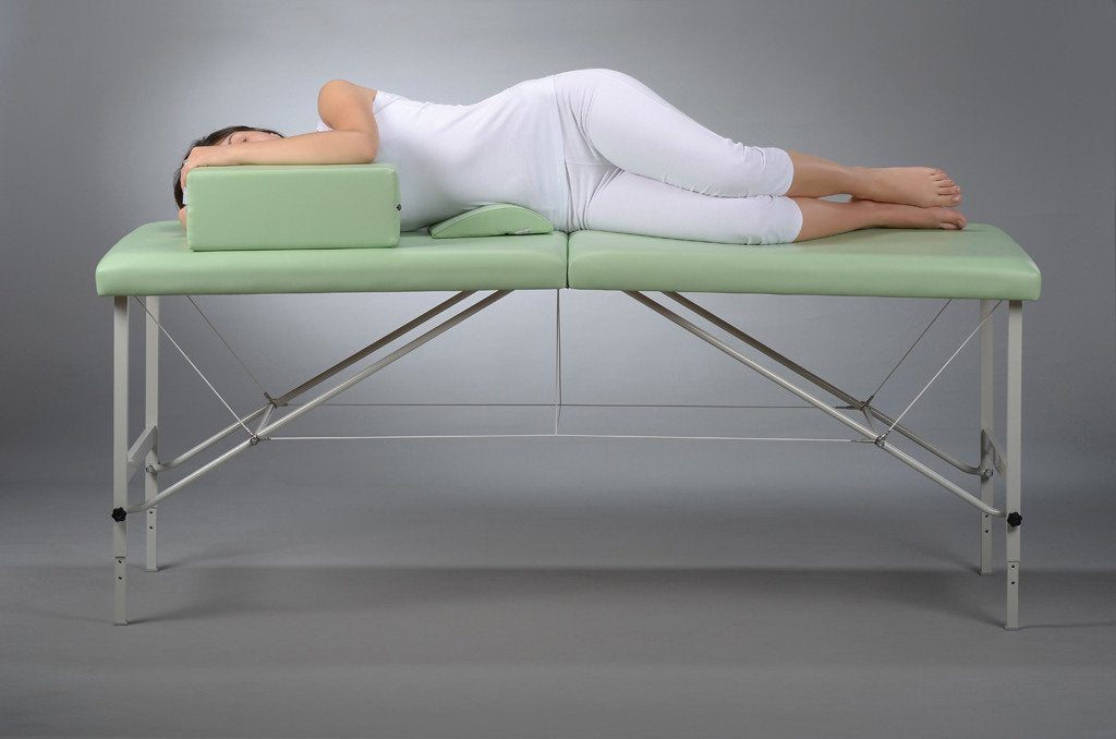 Lenden halfronde rol voor massage | 40x25x7 cm | Vinyl Flex bekleding