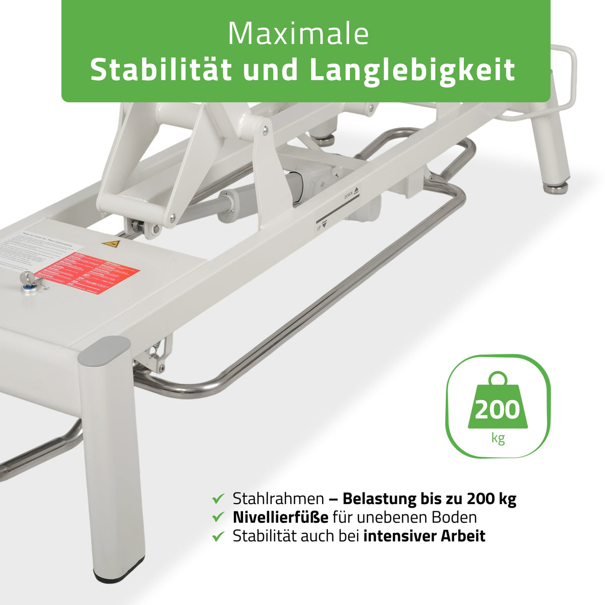 Therapieliege Elektrisch Proxima V2 Ergo | 2-Segmente | Steuerrahmen