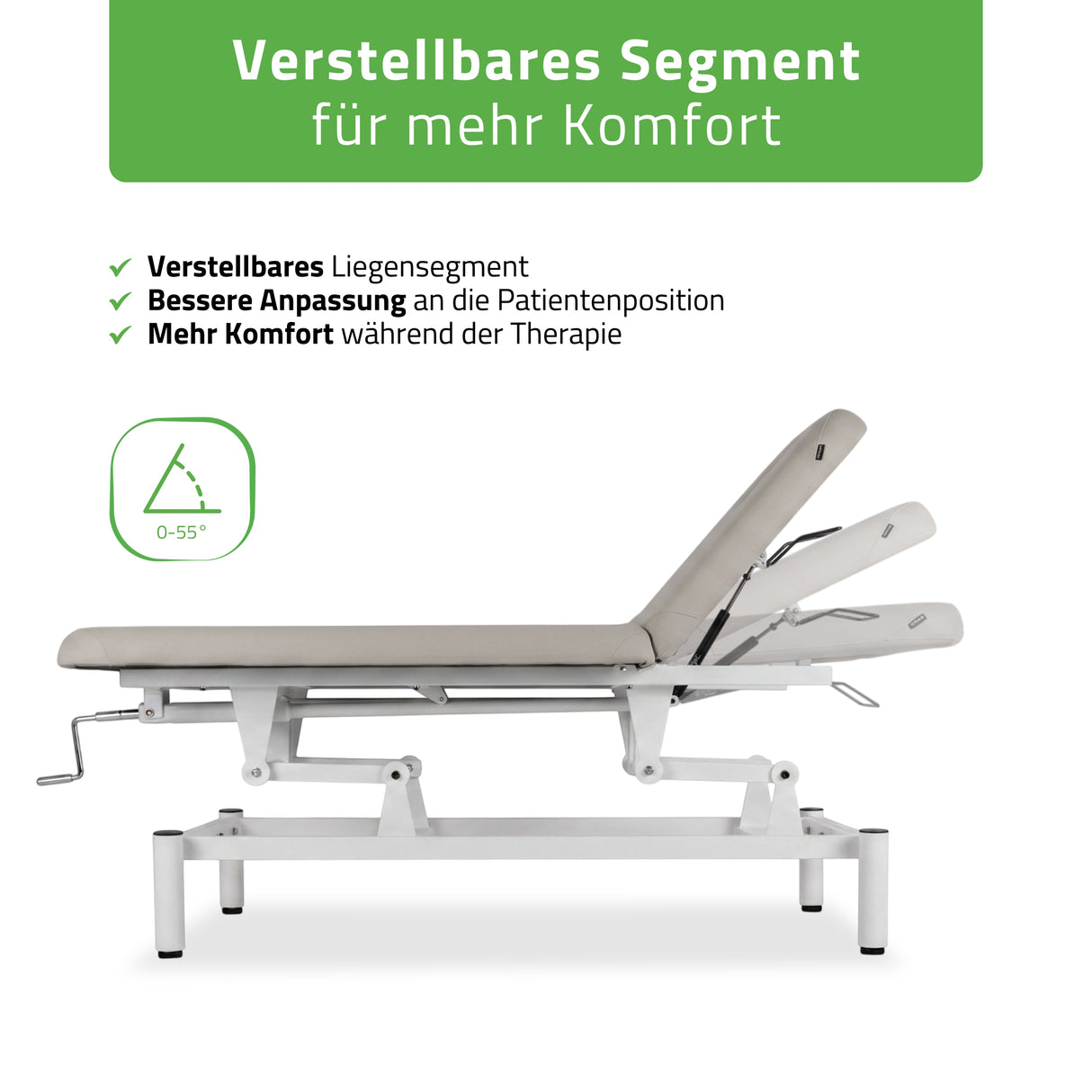 Stationäre Massageliege Vigo 2 | mit Kurbelverstellung