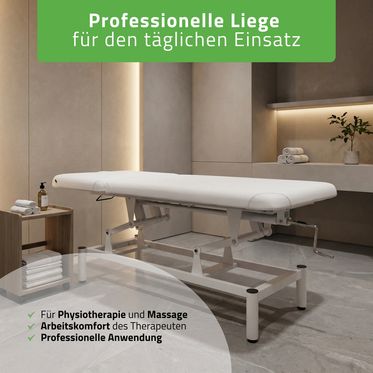 Stationäre Massageliege Vigo 2 | mit Kurbelverstellung