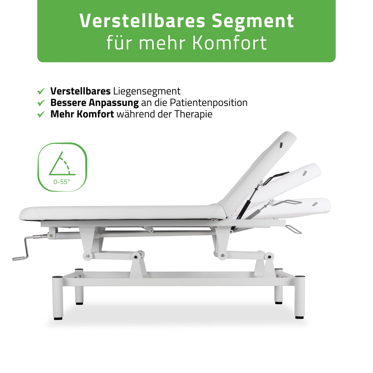 Stationäre Massageliege Vigo 2 | mit Kurbelverstellung