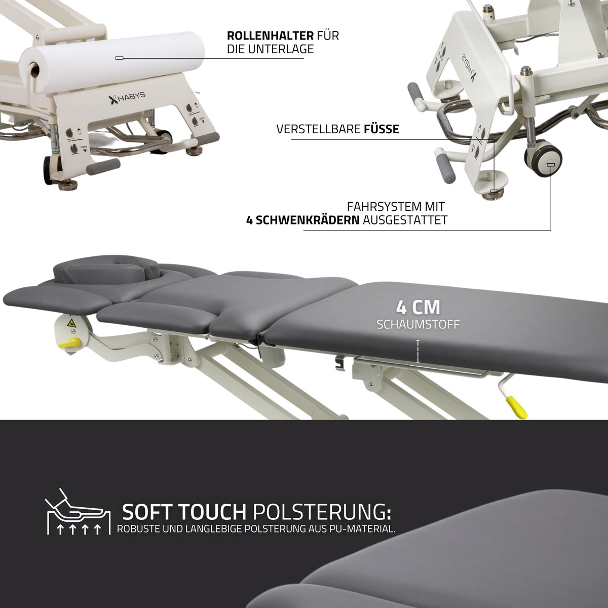 Therapieliege Elektrisch Evero X7 Ergo 7-Segmente | Steuerrahmen