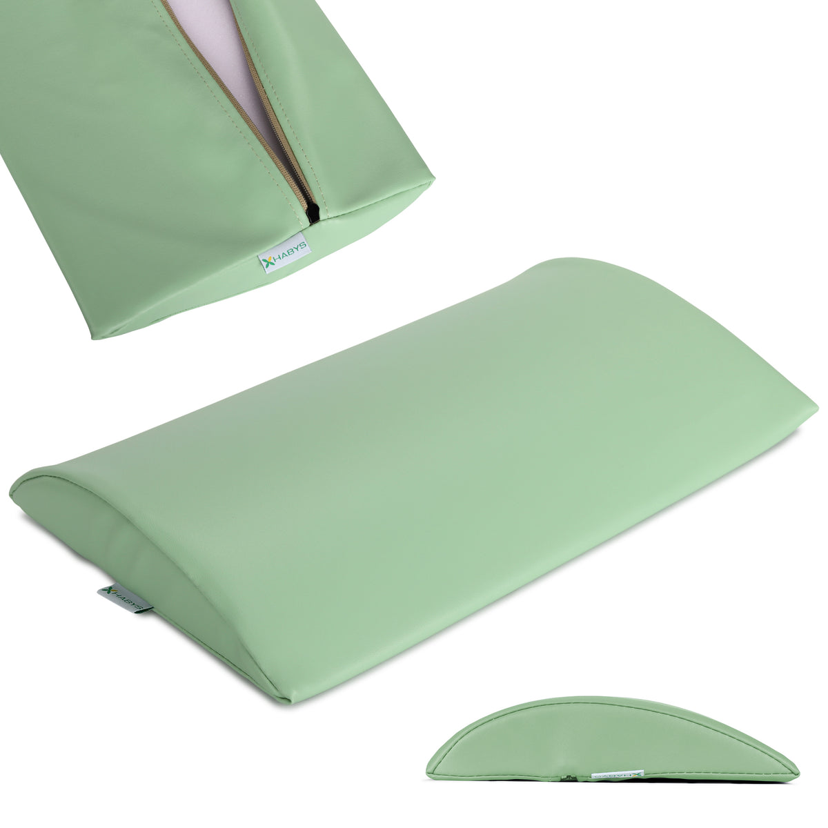 Lenden halfronde rol voor massage | 40x25x5 cm | Vinyl Flex bekleding